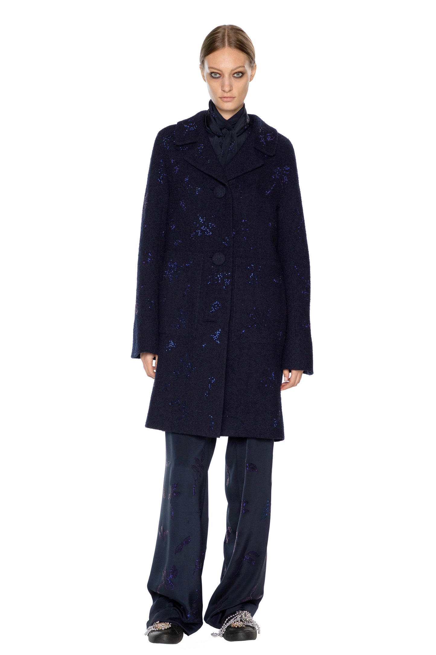 'KIND OF BLUE' L/S PATCH POCKET COAT - - Libertine