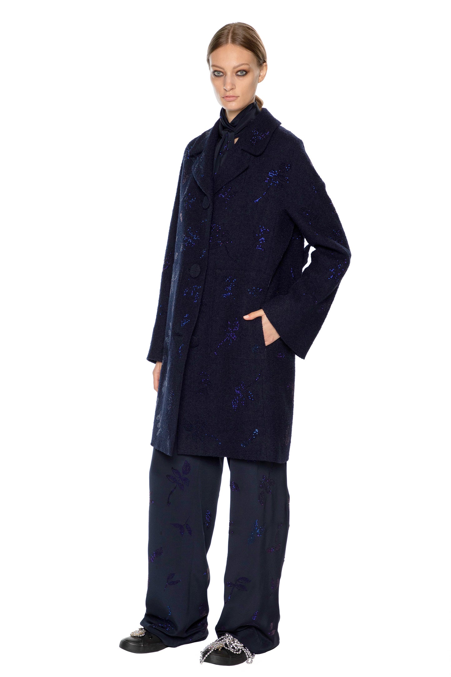 'KIND OF BLUE' L/S PATCH POCKET COAT - - Libertine