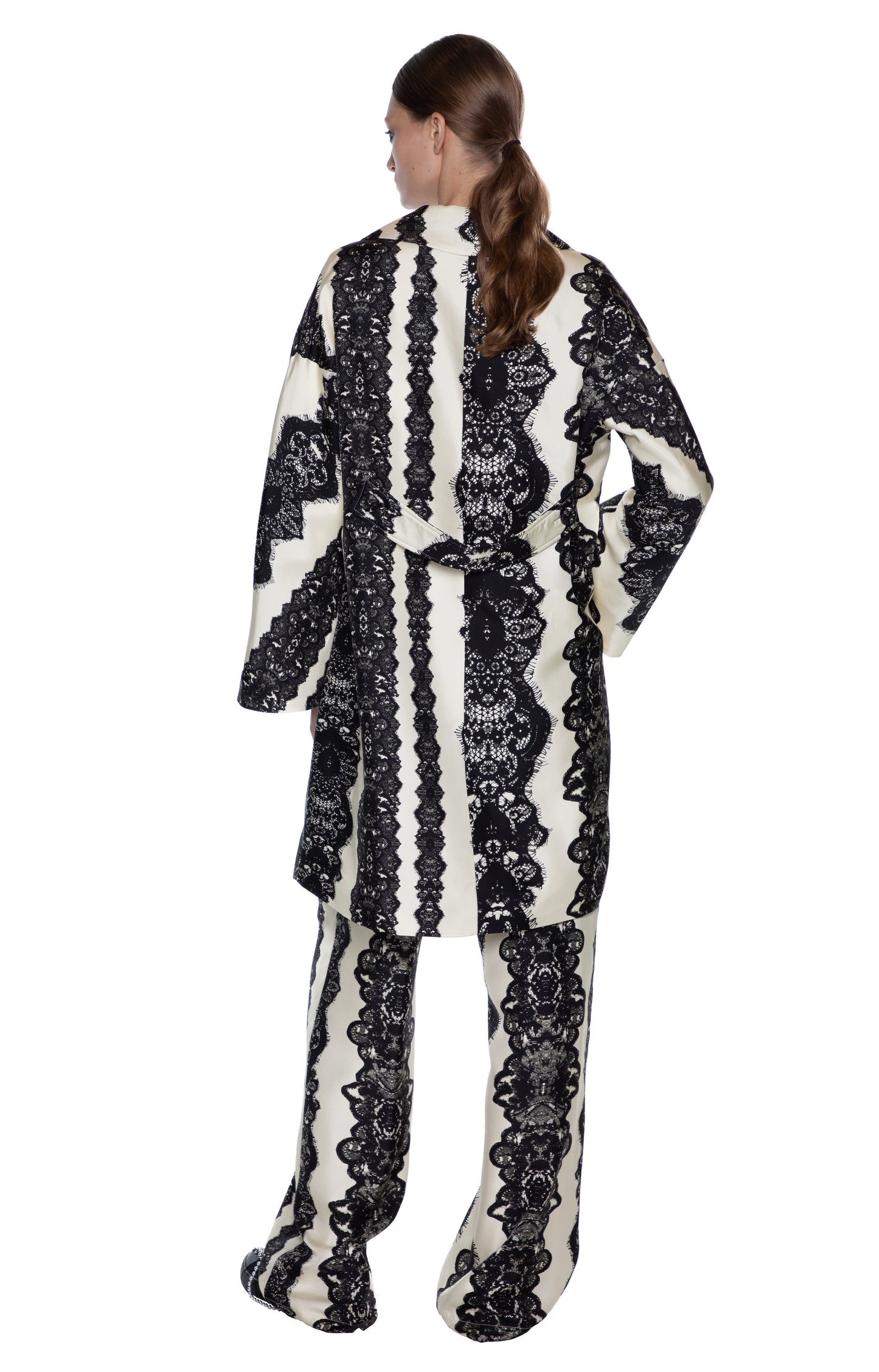 'VENETIAN LACE' L/S PATCH POCKET COAT - - Libertine