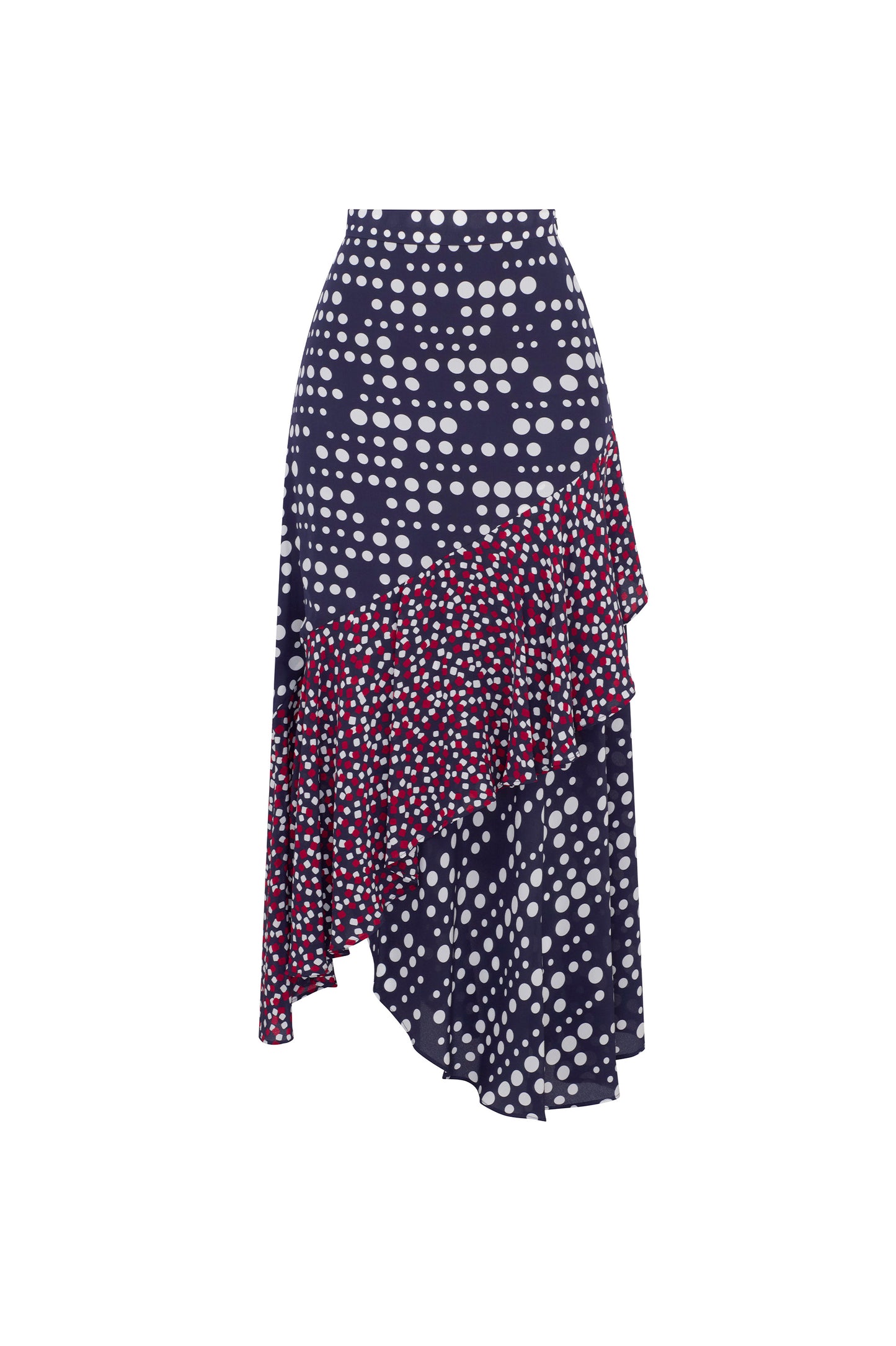 'DOT DOTISM' ASYMMETRICAL SKIRT - Skirts - Libertine