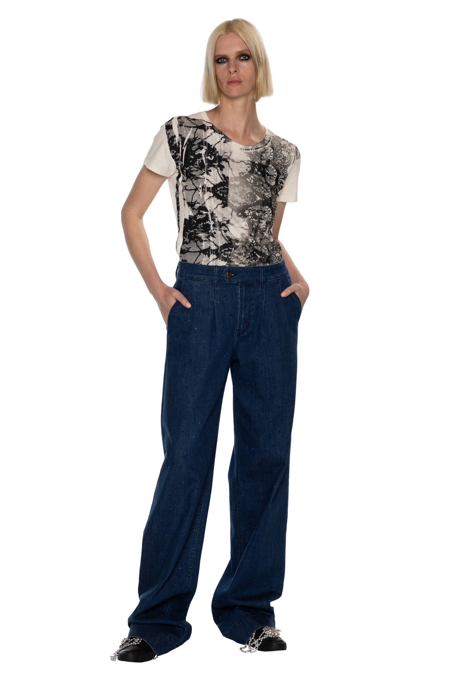 'VENETIAN LACE' T SHIRT - - Libertine