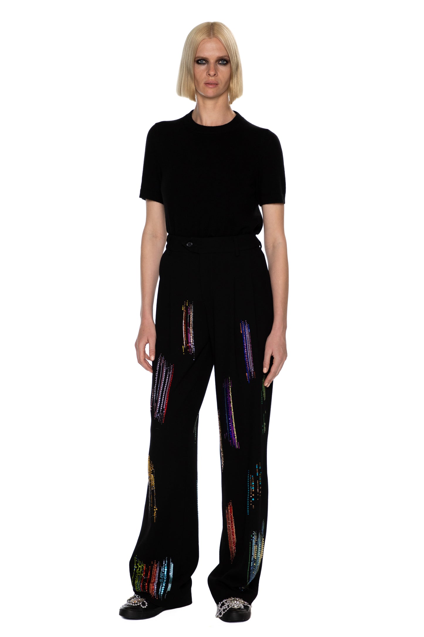 'FWB CRYSTAL' BAGGY TROUSERS - - Libertine