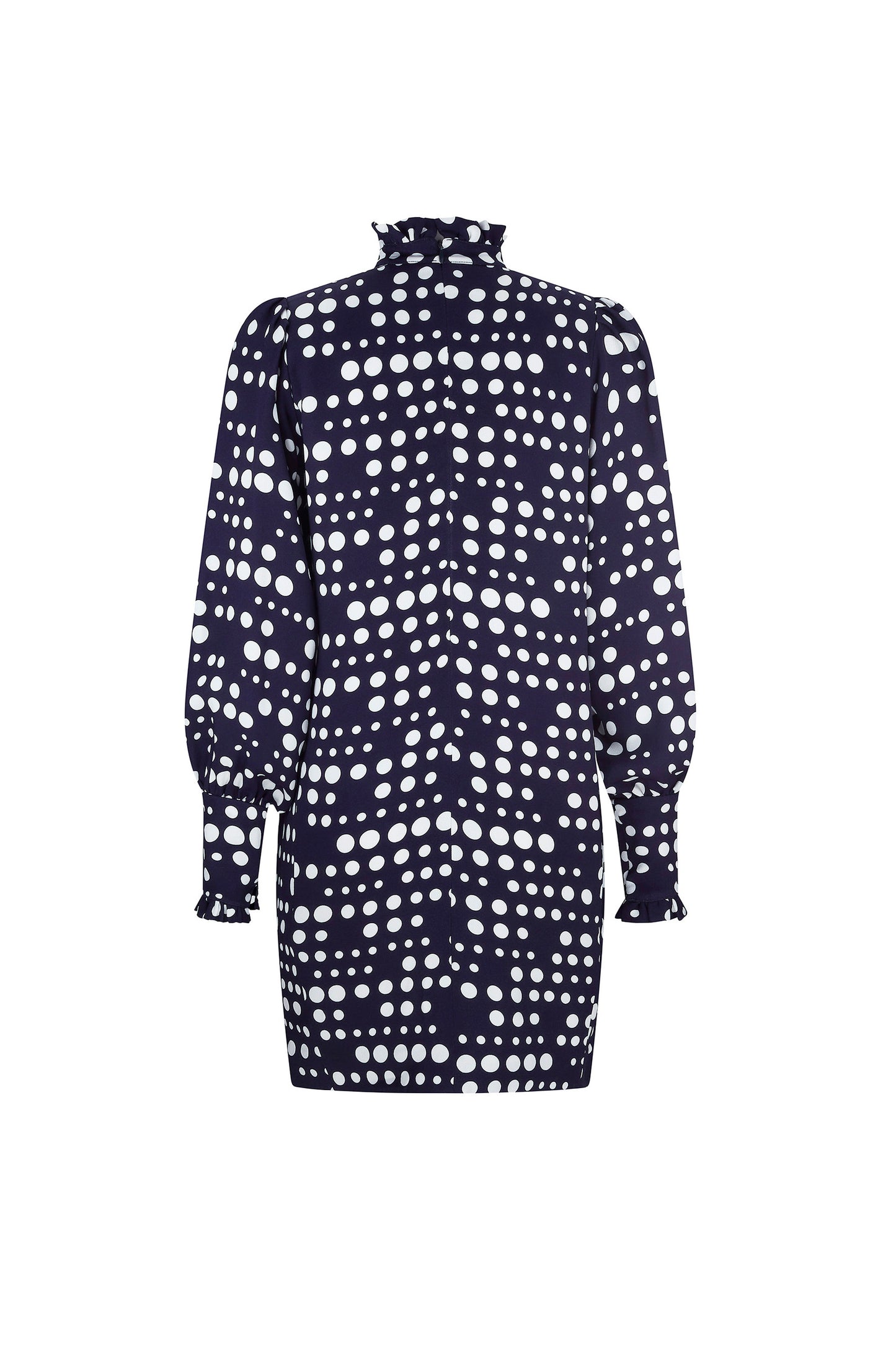 'DOT DOTISM' MOCK NECK DRESS - DRESSES - Libertine