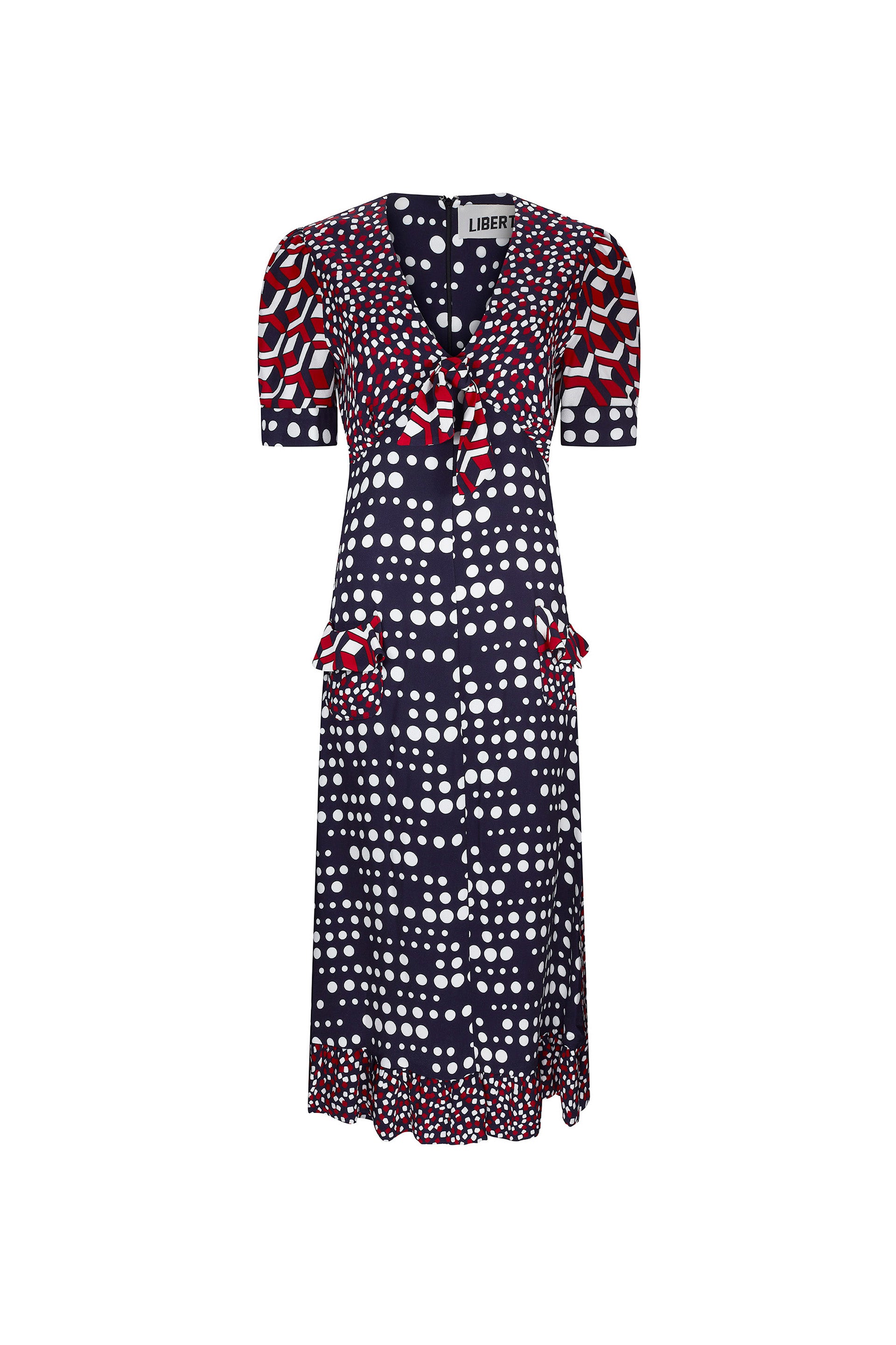 'RED WHITE AND BLUE MASH UP' SICILIAN DRESS – Libertine