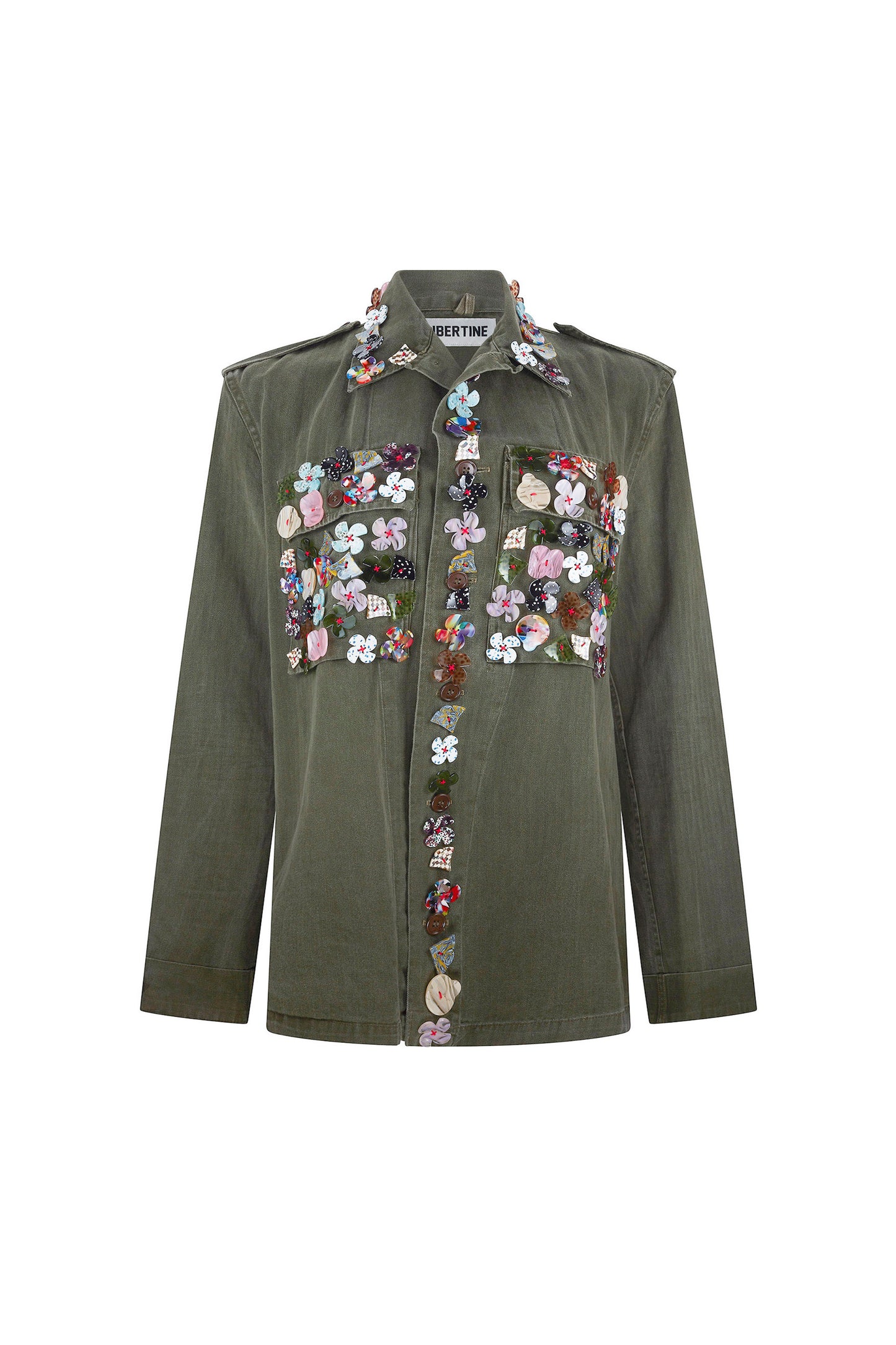 'BUTTON TOWN' VINTAGE FRENCH MILITARY JACKET - JACKETS - Libertine