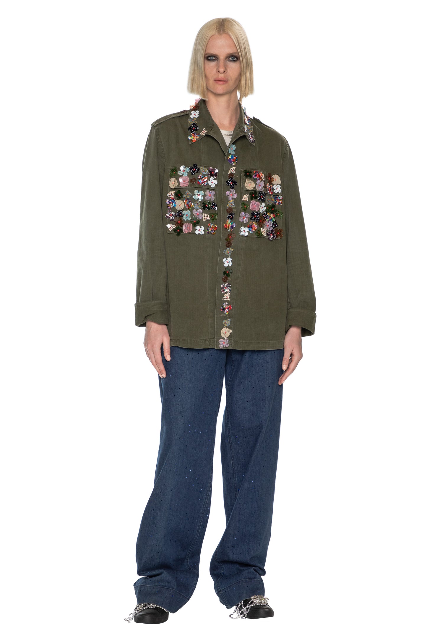 'BUTTON TOWN' VINTAGE FRENCH MILITARY JACKET - JACKETS - Libertine