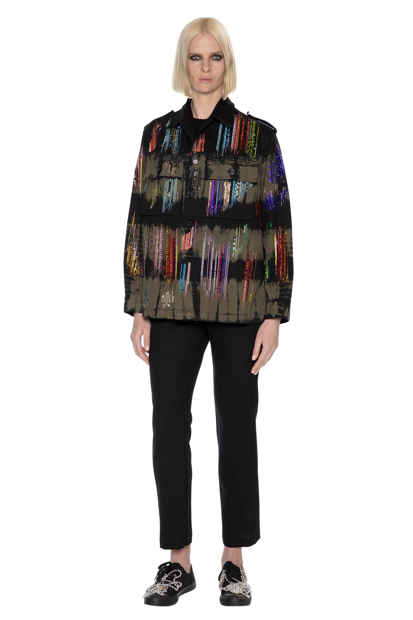 'FWB CRYSTAL' FRENCH MILITARY JACKET - - Libertine