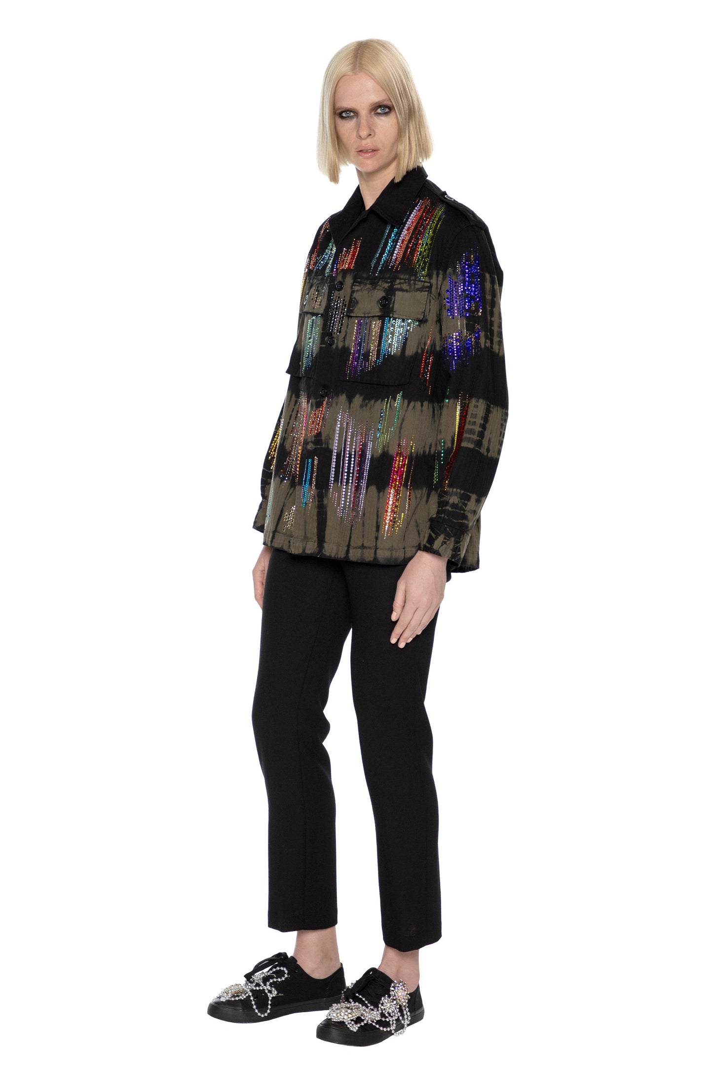 'FWB CRYSTAL' FRENCH MILITARY JACKET - - Libertine