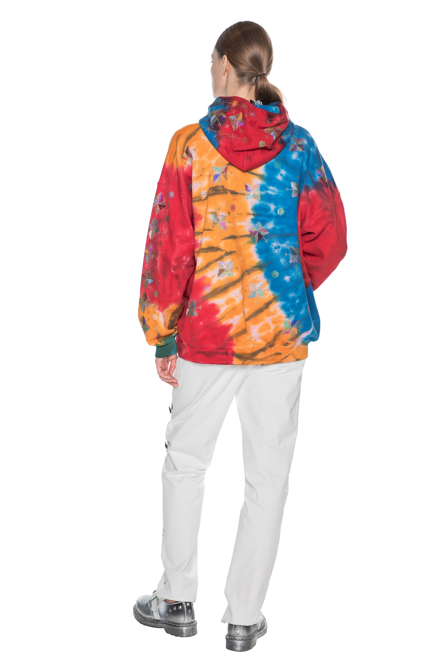 'SMASH IT UP' TIEDYE HOODIE PULLOVER SWEATSHIRT - - Libertine
