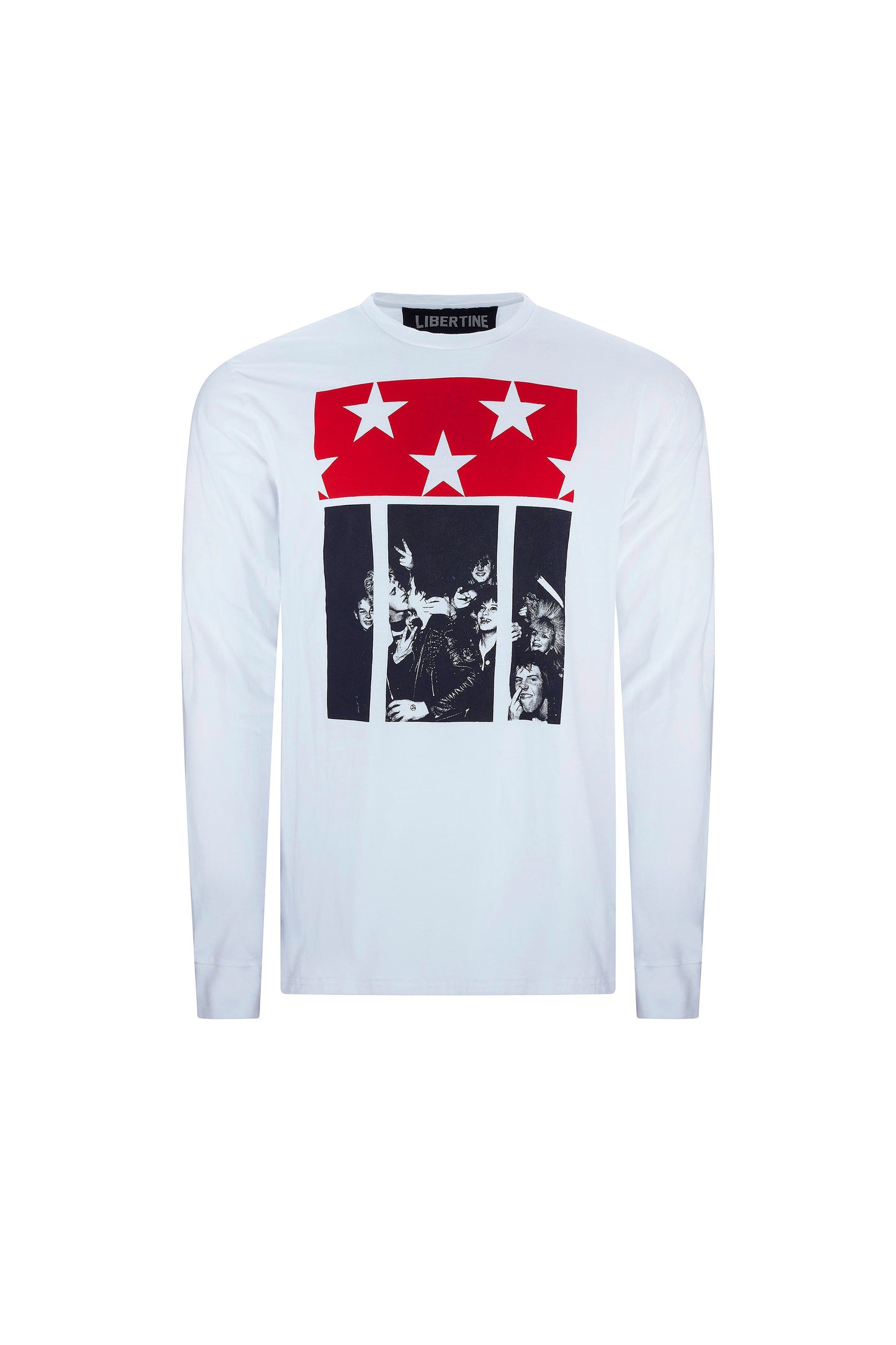 'PUNK ROCK FLAG' LONG SLEEVE T SHIRT - - Libertine