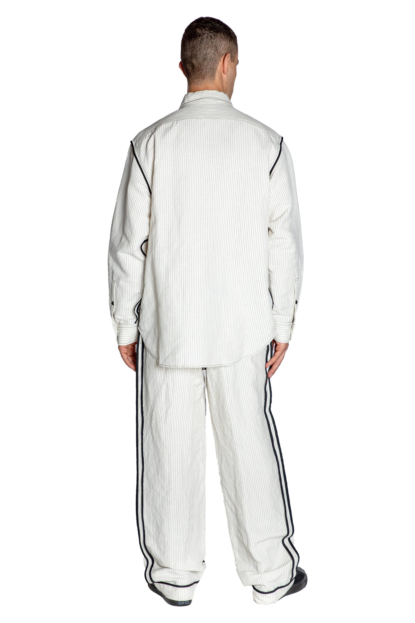 'SUMMER PINSTRIPE' INSIDE OUT CLASSIC SHIRT - - Libertine