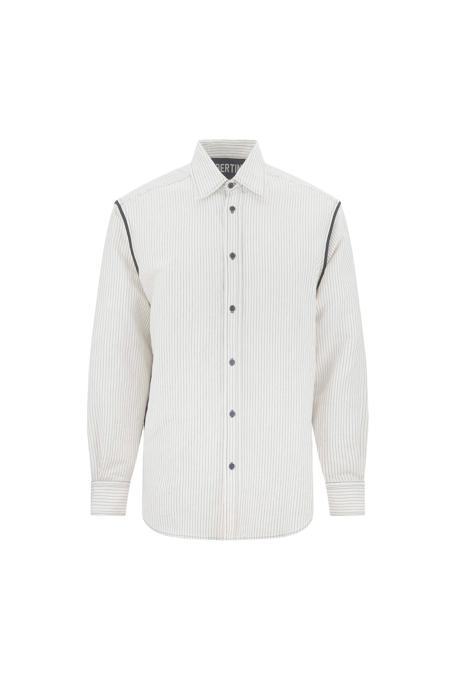 'SUMMER PINSTRIPE' INSIDE OUT CLASSIC SHIRT - - Libertine