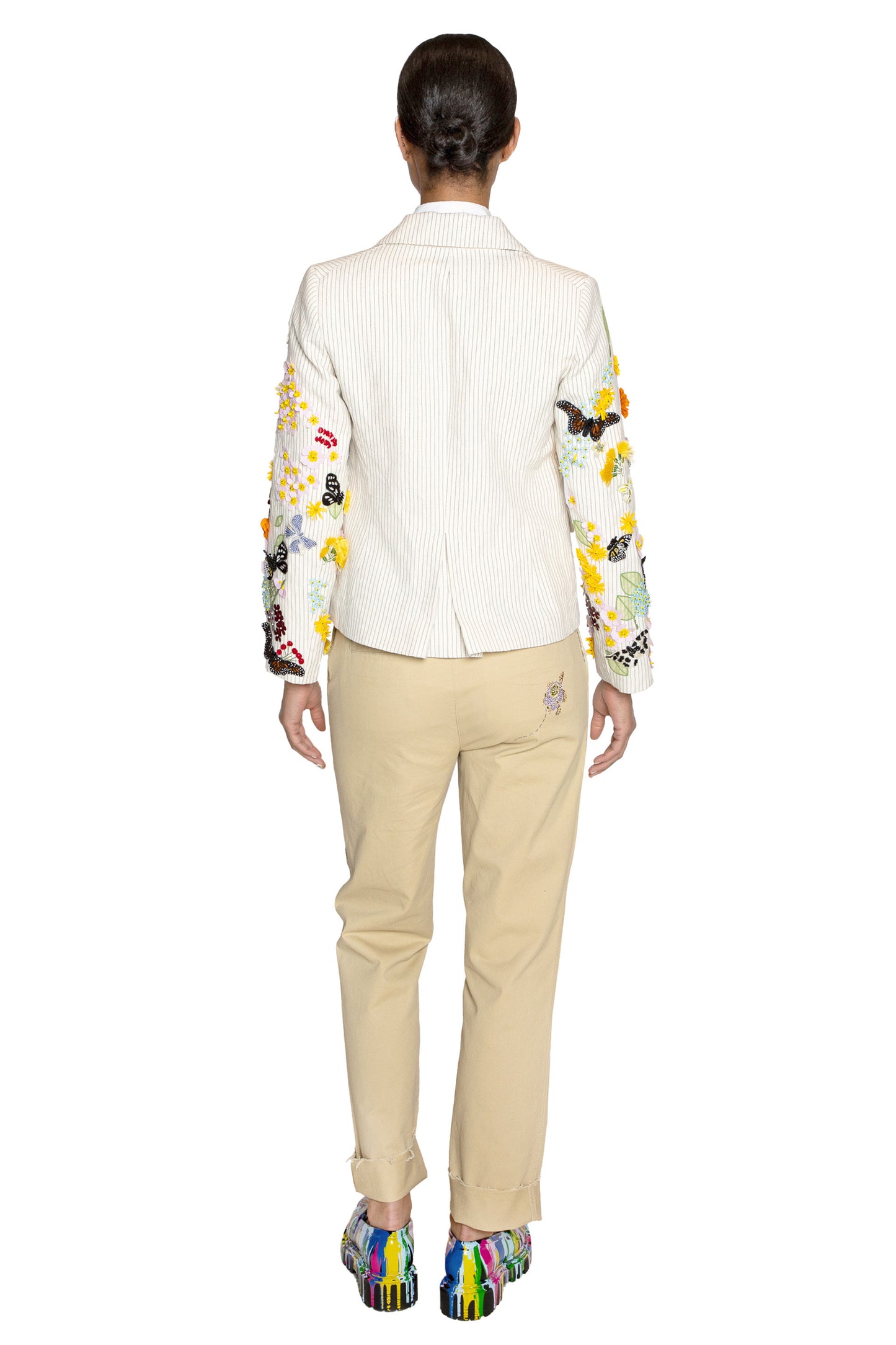 'BUTTERFLY FIELDS' L/S SHORT JACKET - - Libertine