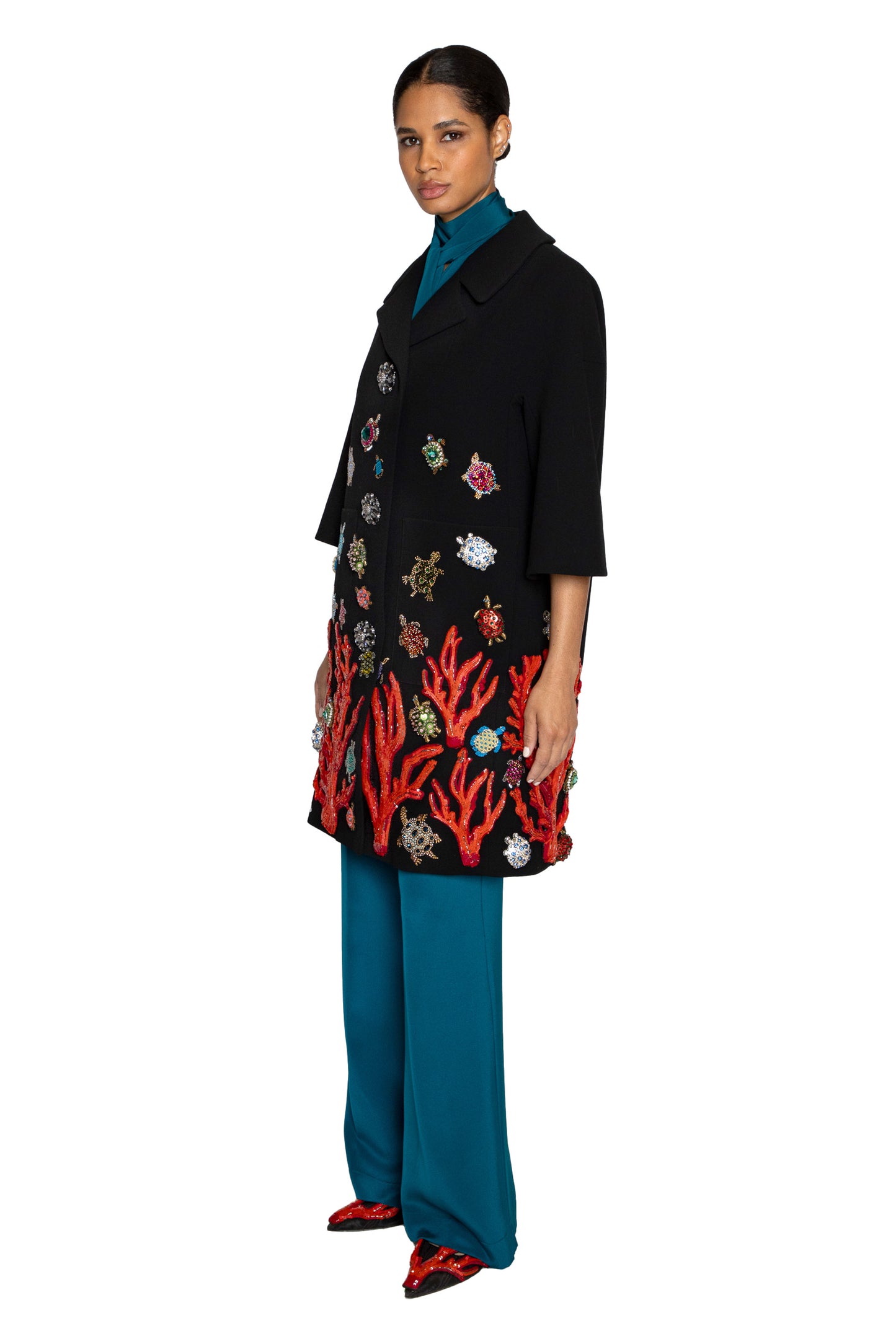 'VENETIAN REEF' PATCH POCKET COAT - - Libertine