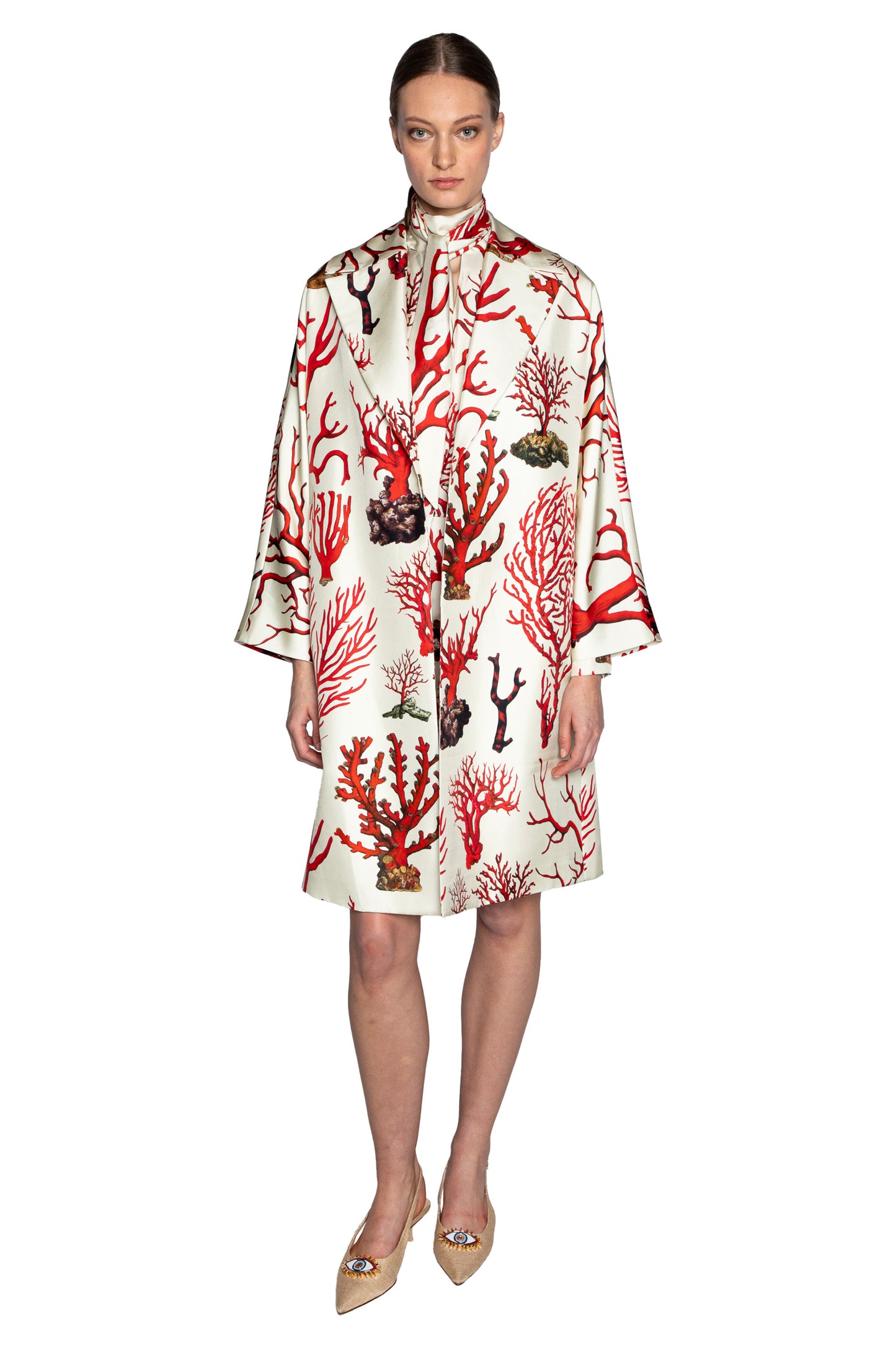 'VENETIAN CORAL' L/S OVERSIZED COAT - - Libertine