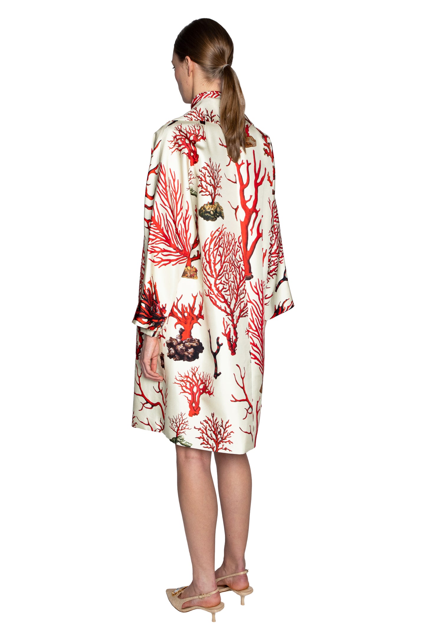 'VENETIAN CORAL' L/S OVERSIZED COAT - - Libertine