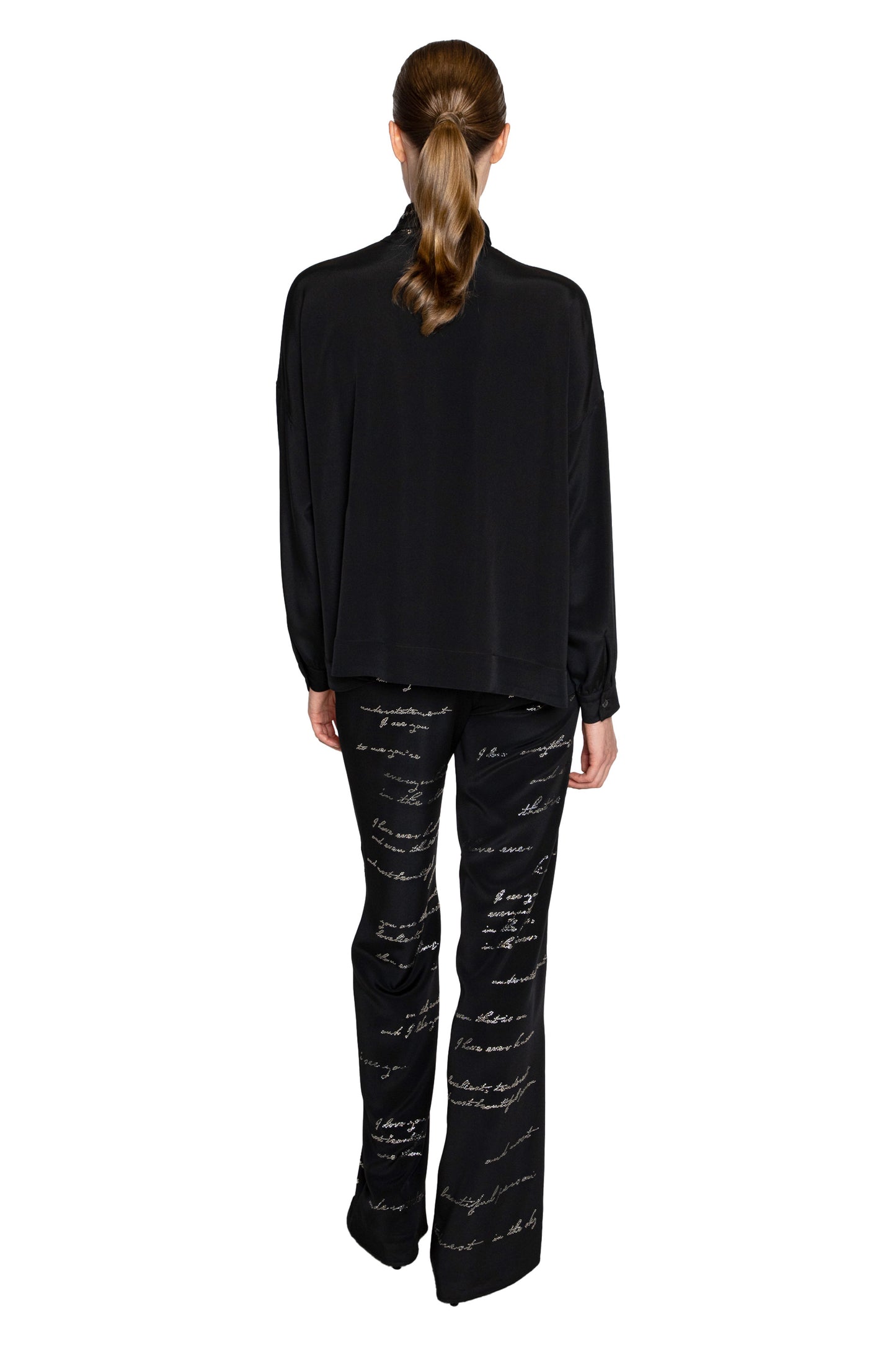 'BODY LANGUAGE' TIE BLOUSE - - Libertine