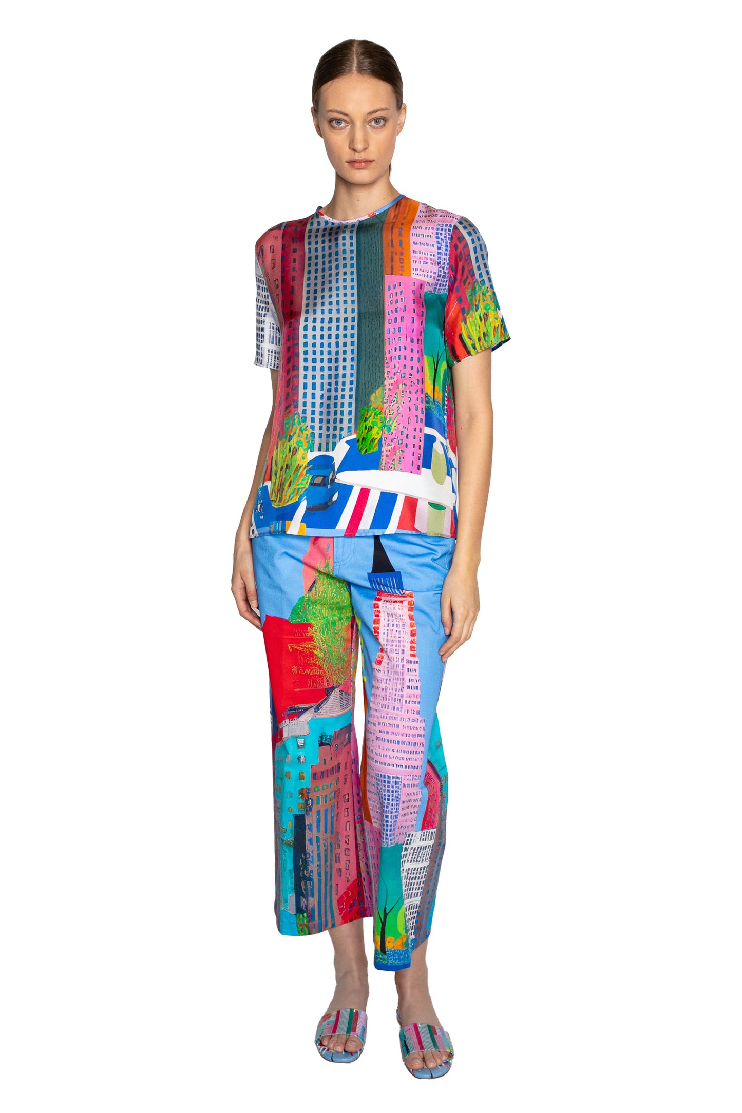 'NYC' SHORT SLEEVE BLOUSE - - Libertine