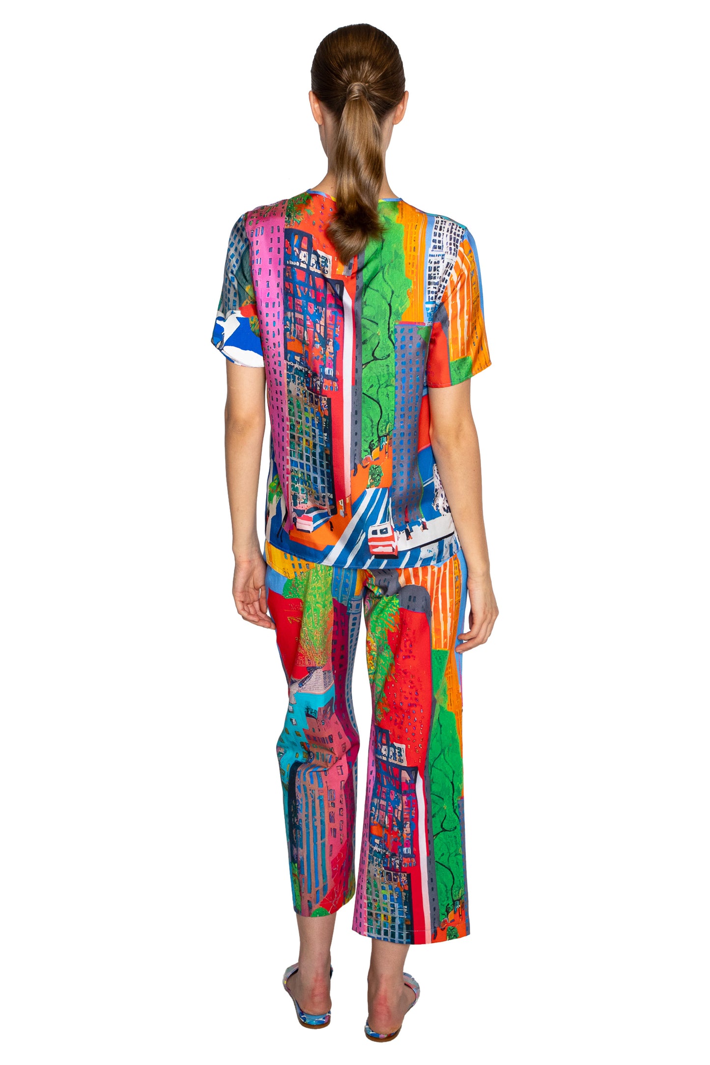 'NYC' SHORT SLEEVE BLOUSE - - Libertine