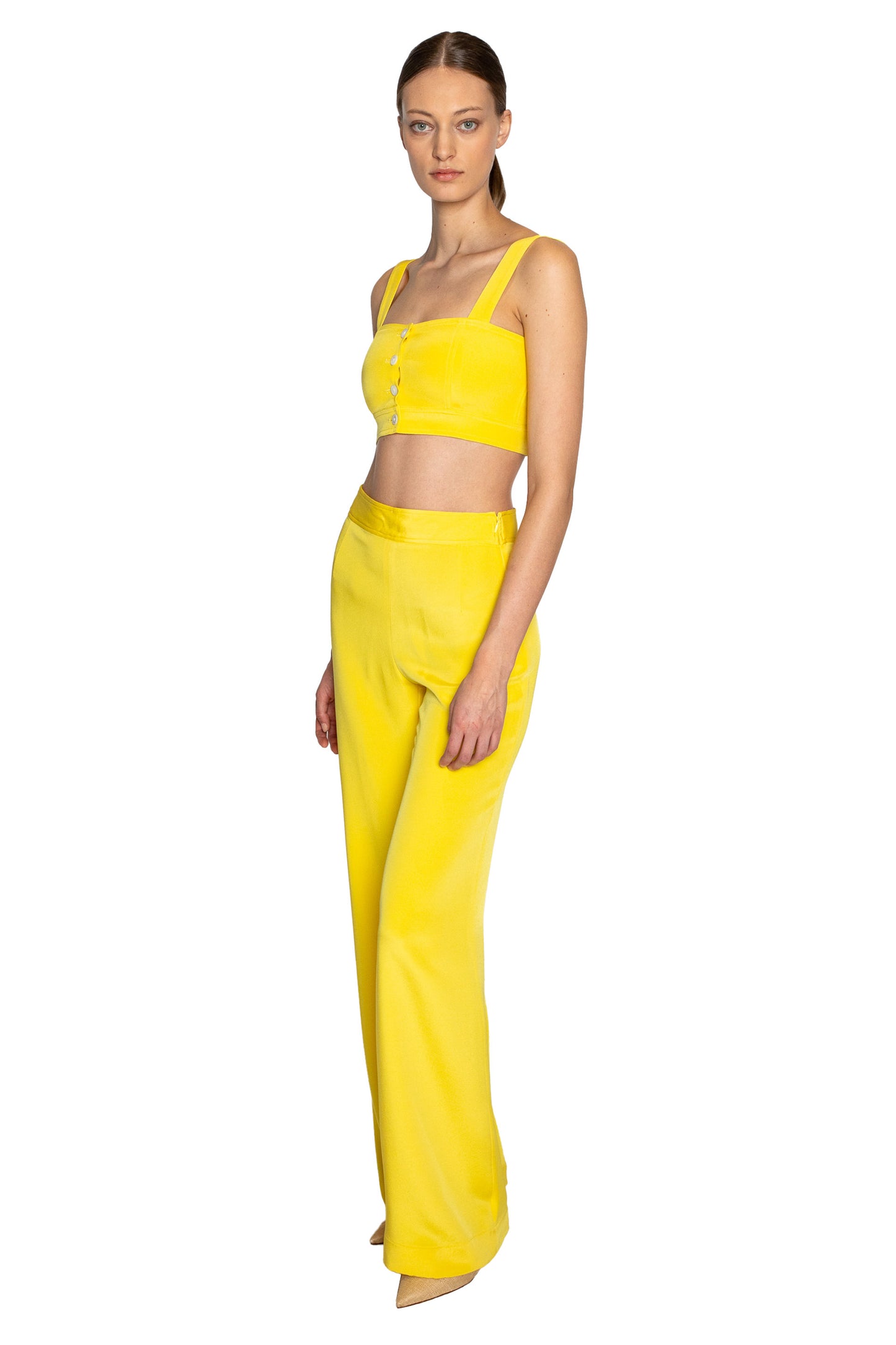 'NANCY LANCASTER YELLOW' SLIM AARONS PANT - - Libertine