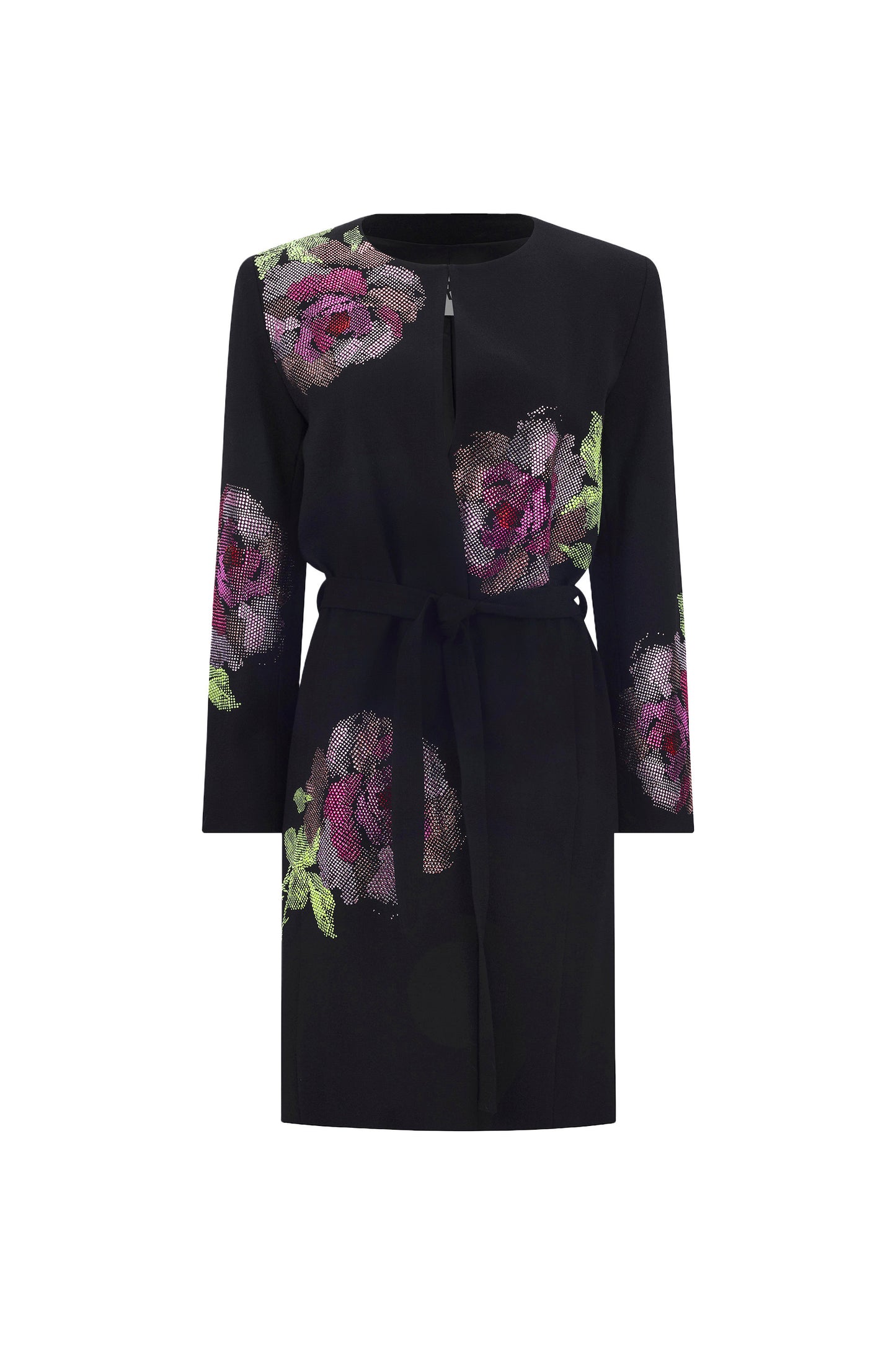 'AMERICAN BEAUTY' BELTED COLLARLESS COAT - - Libertine