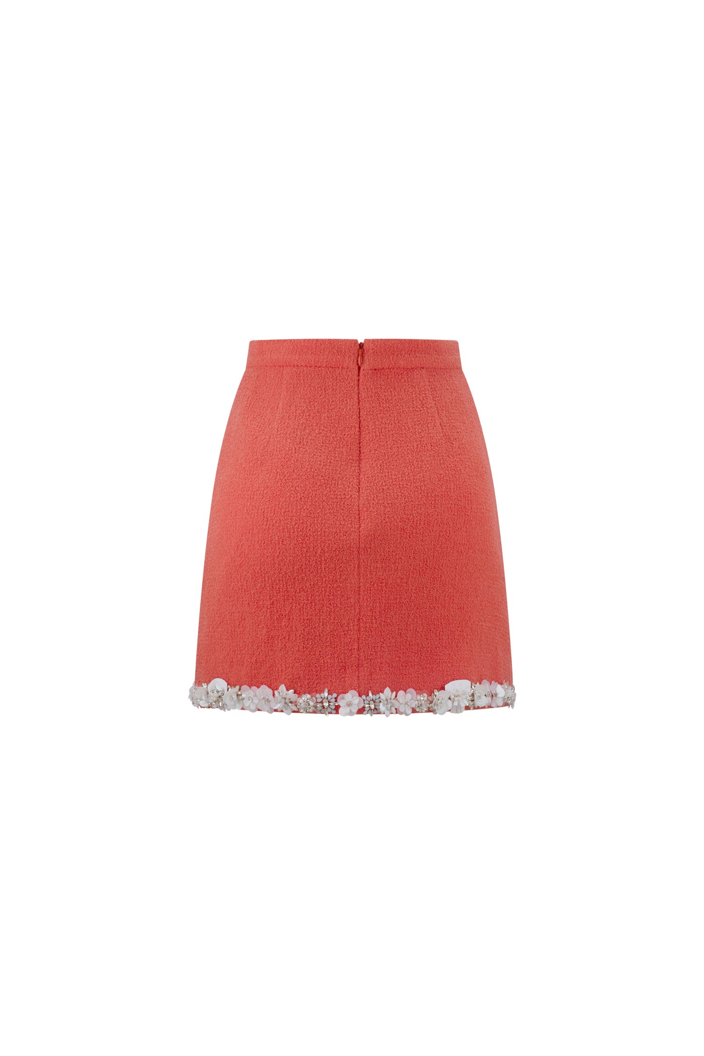 'CORAL BOUCLE' EMBELLISHED MINI SKIRT - - Libertine