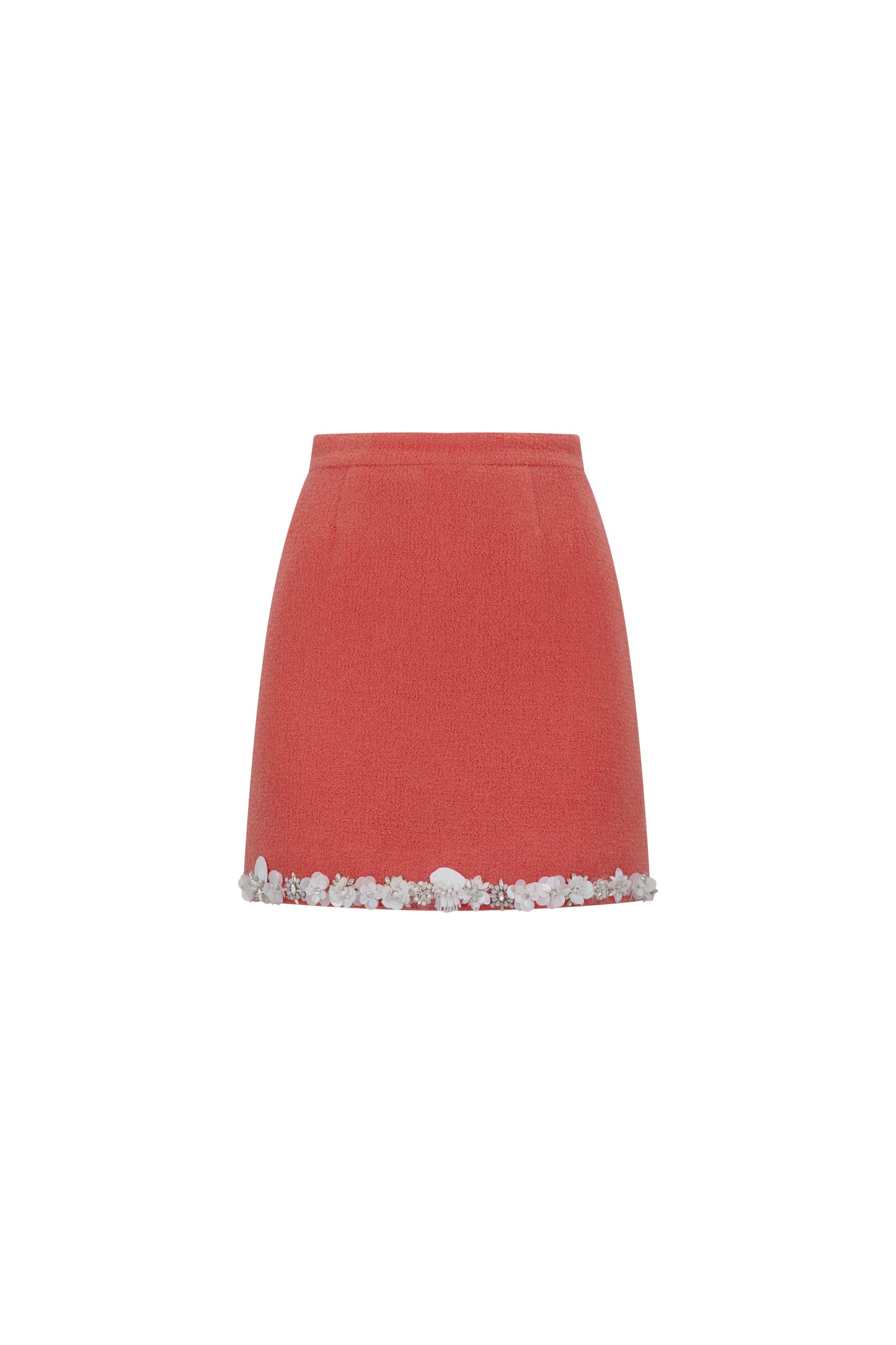 'CORAL BOUCLE' EMBELLISHED MINI SKIRT - - Libertine