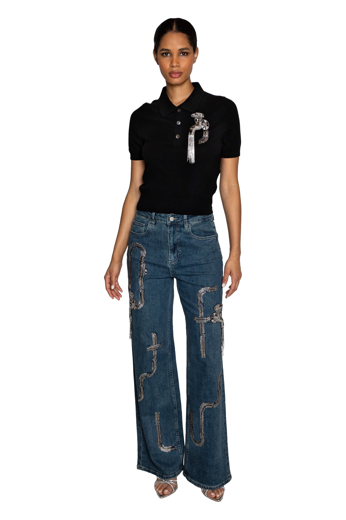 'PIPE DOWN' POLO SWEATER - - Libertine