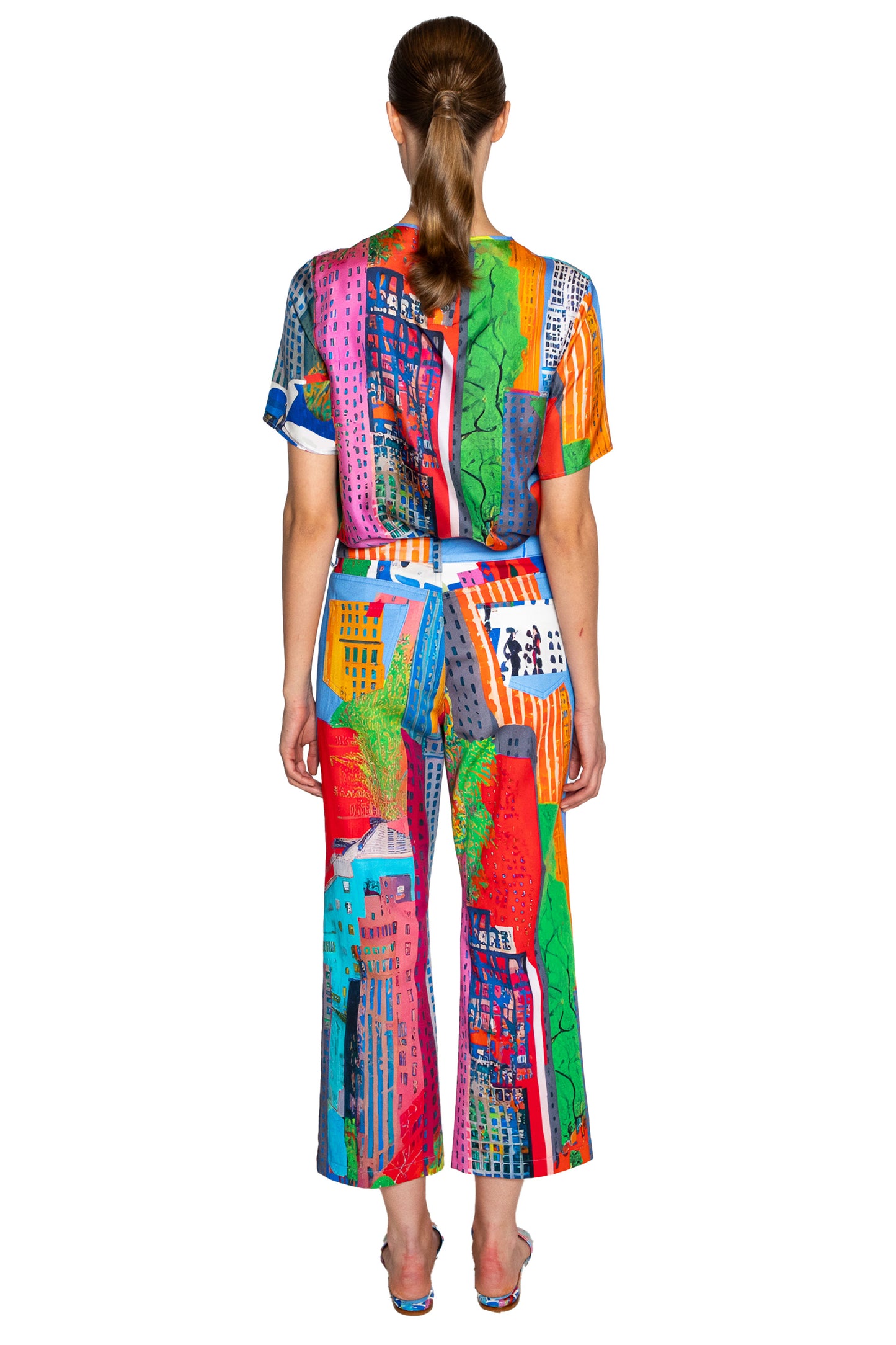 'NYC' CROPPED WIDE LEG PANT - - Libertine