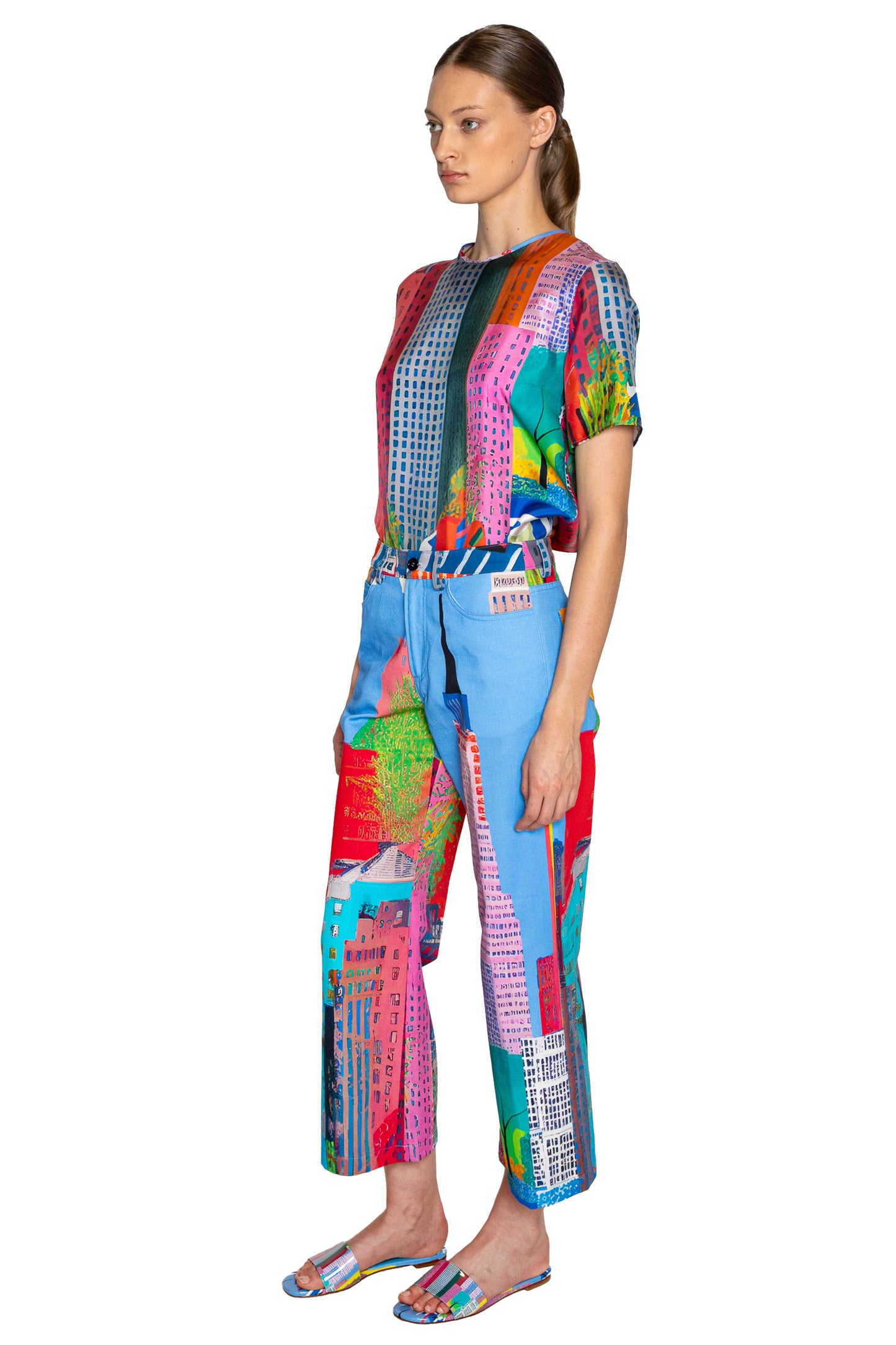 'NYC' CROPPED WIDE LEG PANT - - Libertine