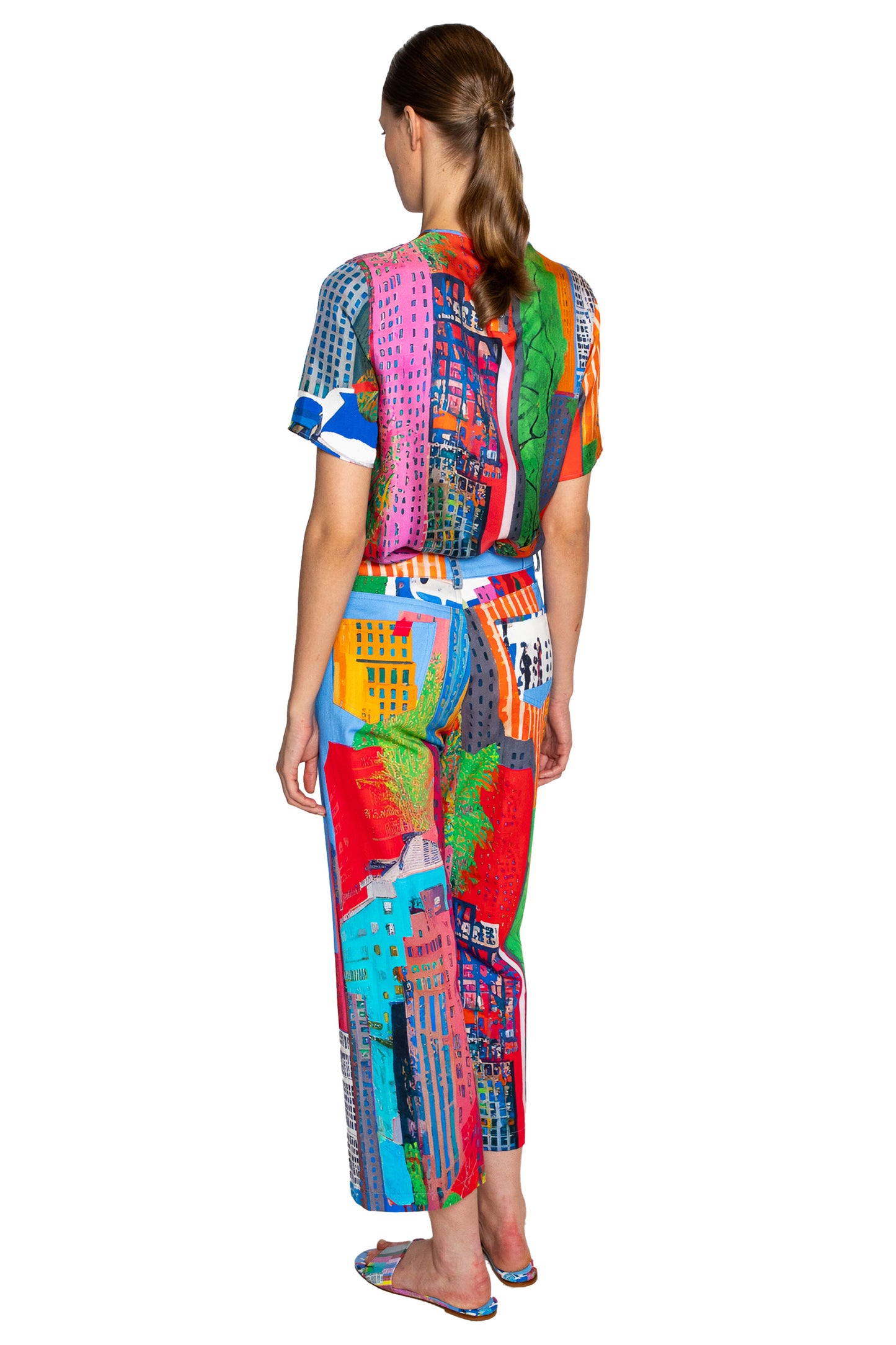 'NYC' CROPPED WIDE LEG PANT - - Libertine