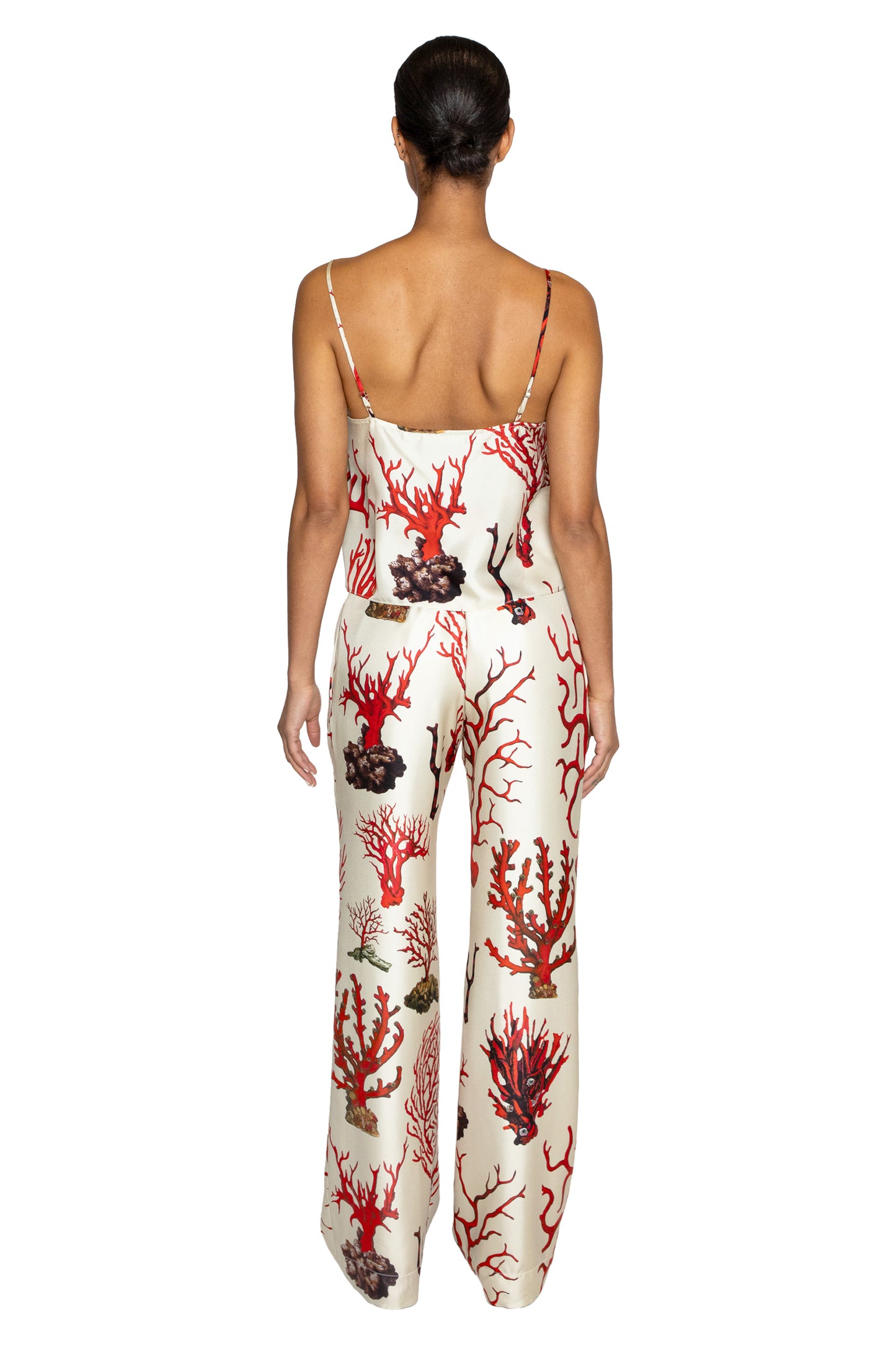 'VENETIAN CORAL' TIE PANT - - Libertine