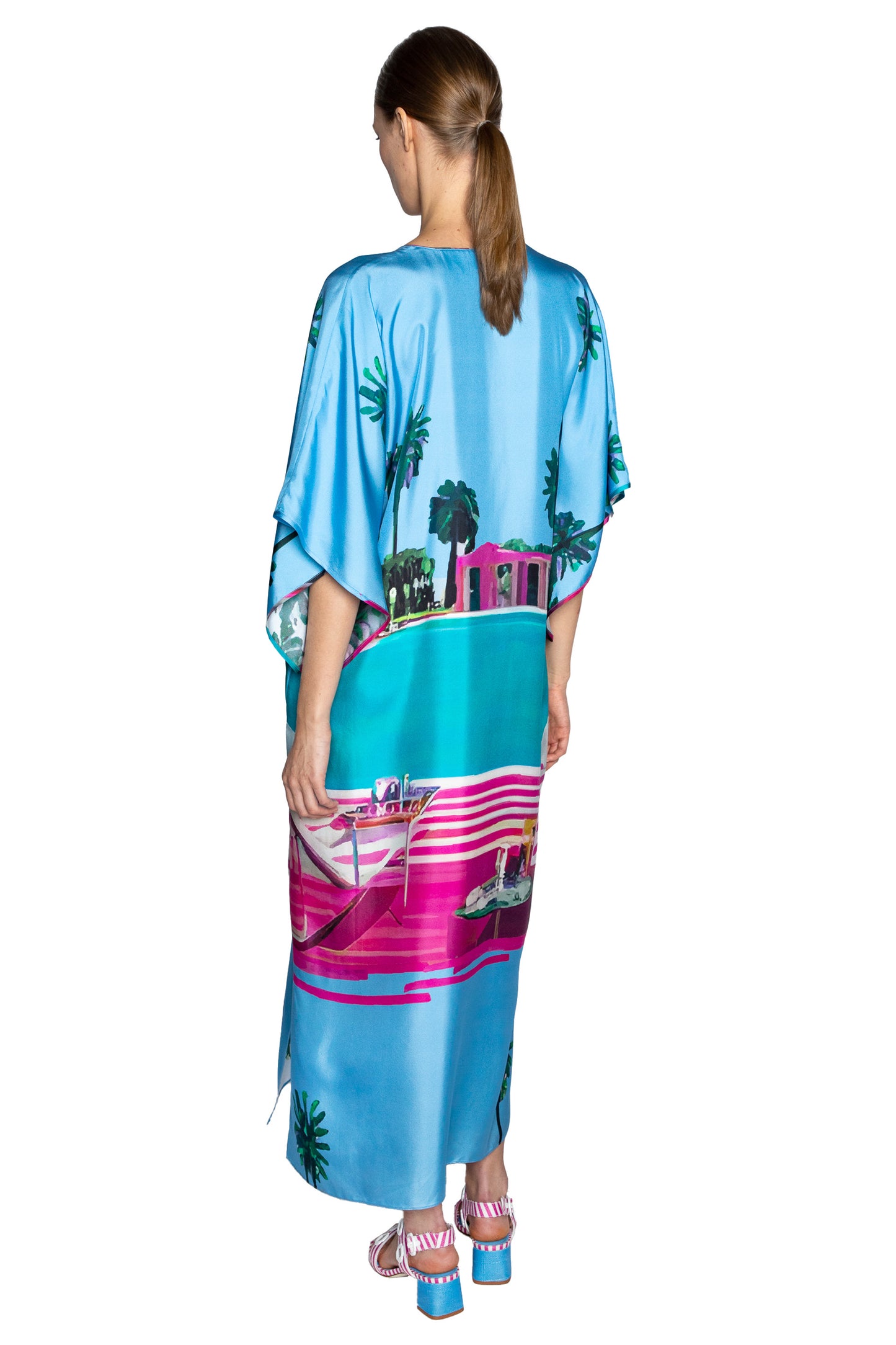 'POOLSIDE' KAFTAN DRESS - - Libertine