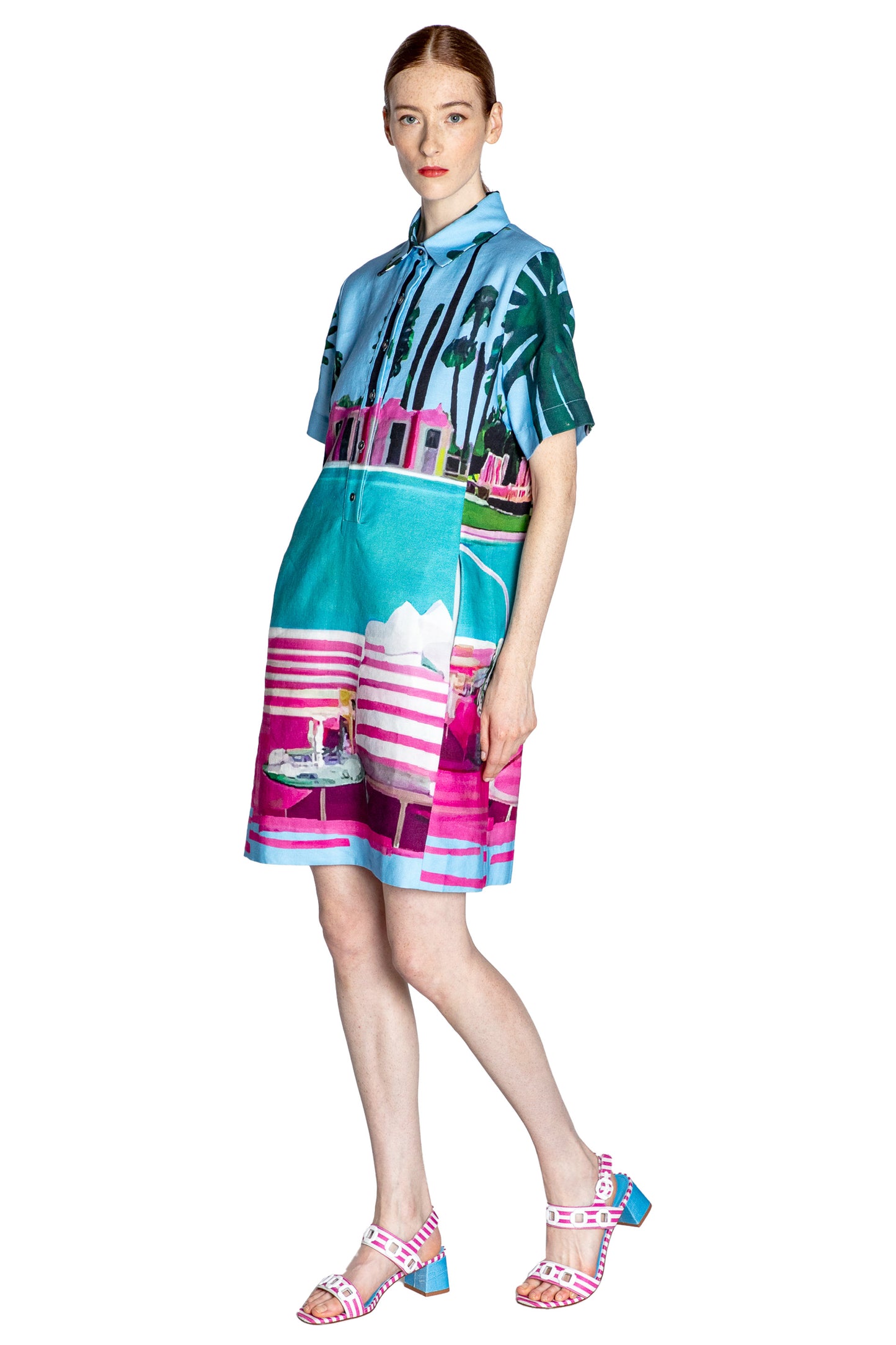 'POOLSIDE' PREPPY DRESS - - Libertine