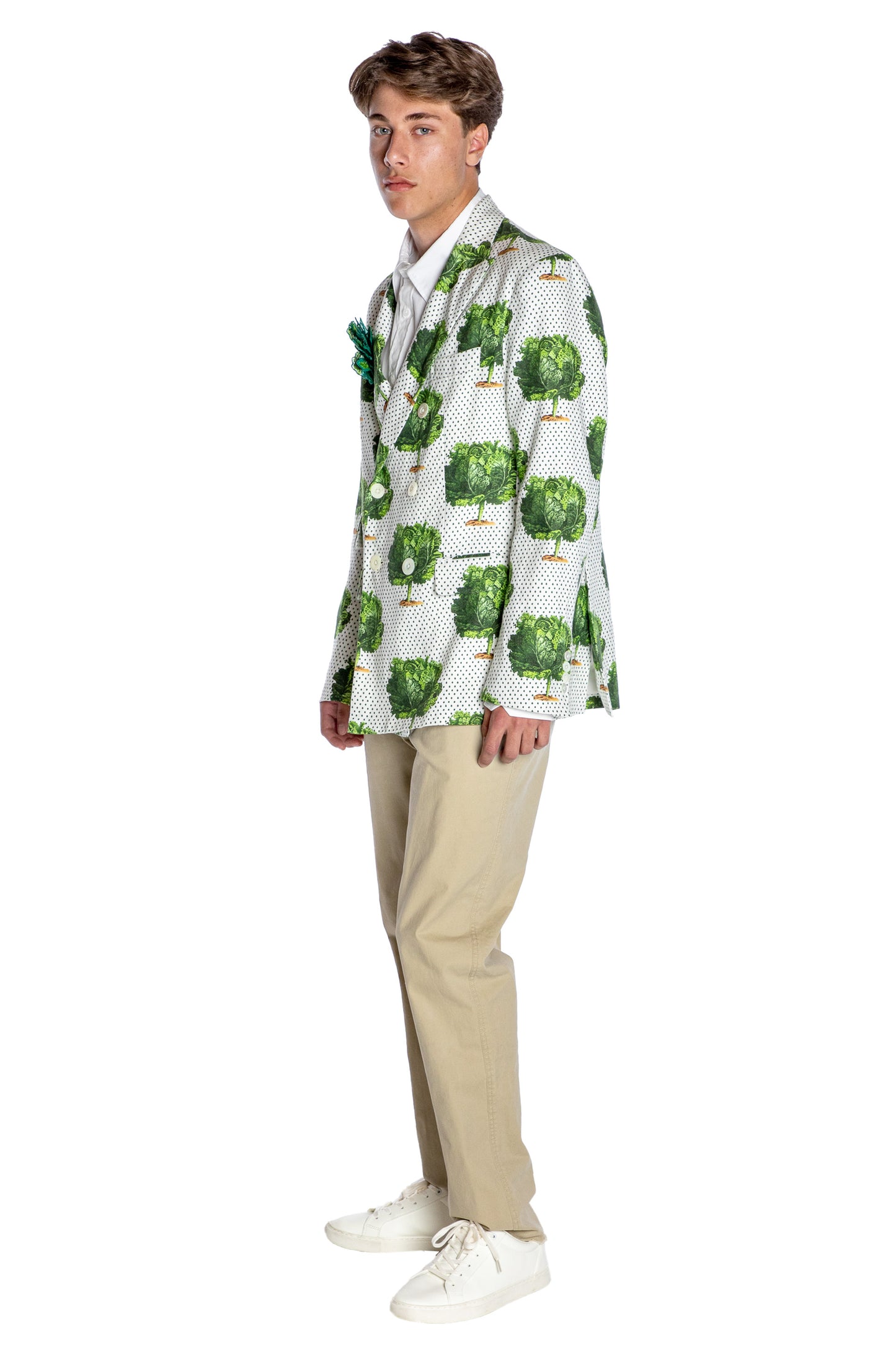 'LETTUCE DANCE TO THE BEET' DOUBLE BREASTED JACKET - - Libertine