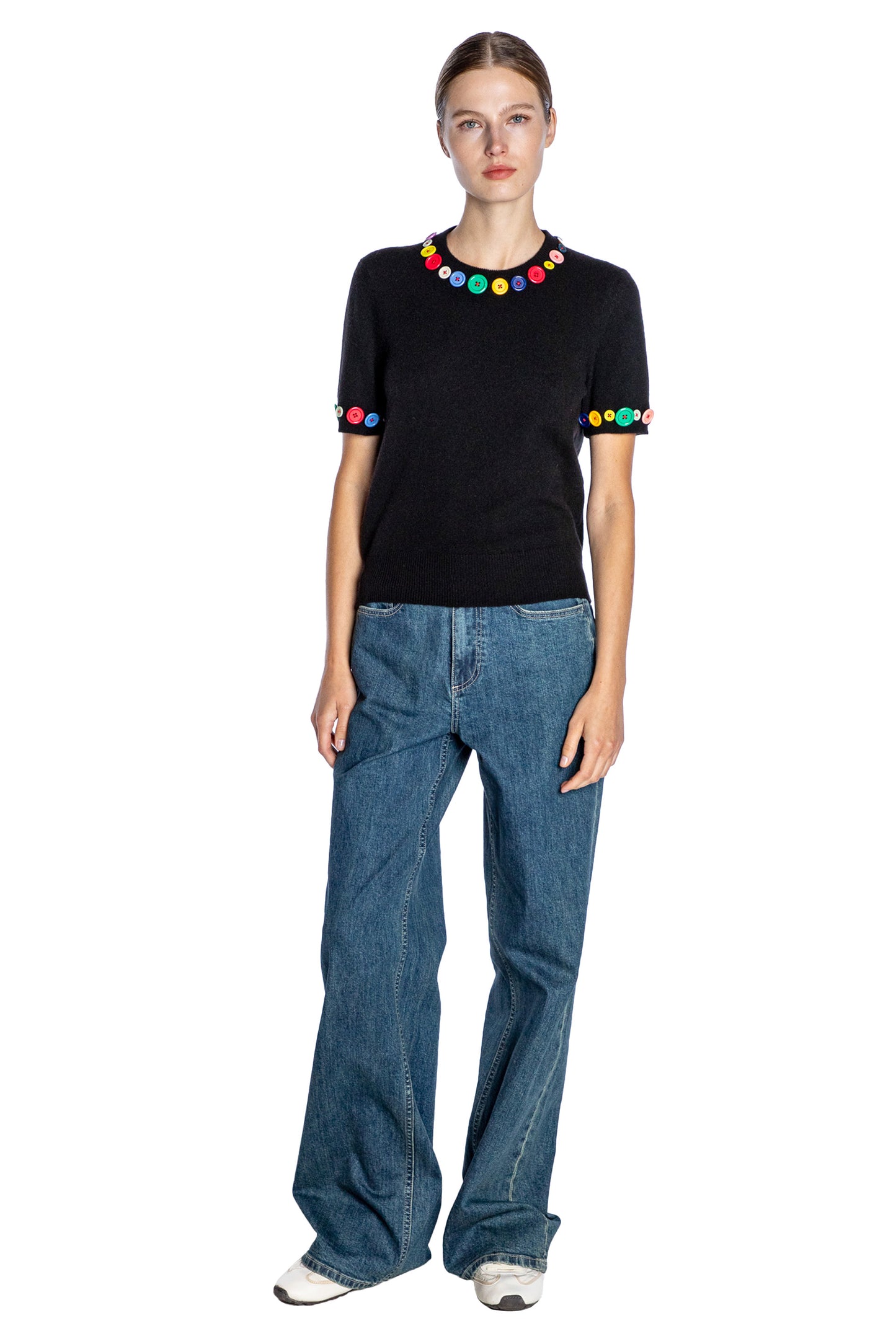 'CANDY BUTTONS' SHORT SLEEVE PULLOVER - - Libertine