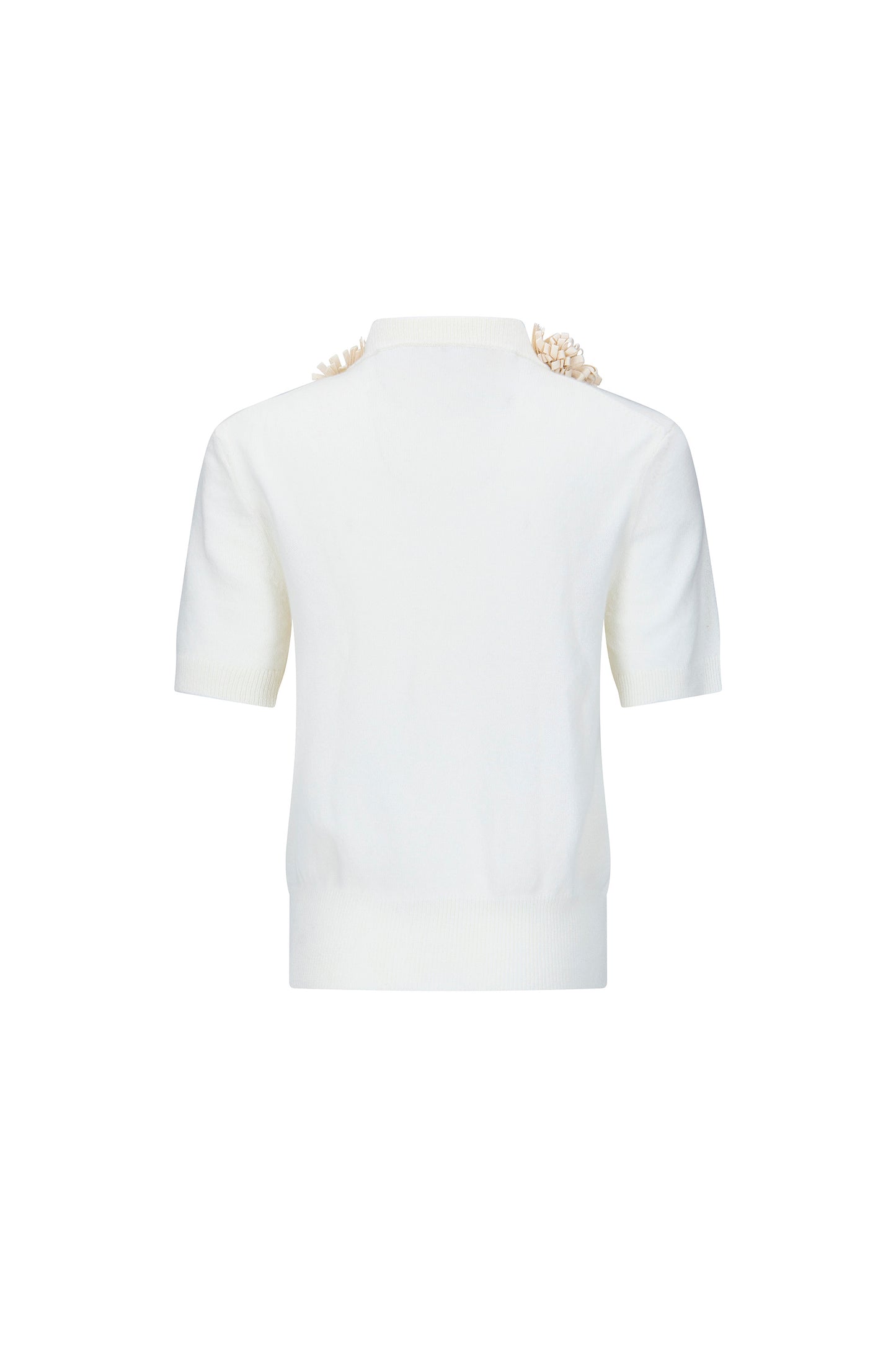 'FABRIC FLOWERS' SHORT SLEEVE PULLOVER - - Libertine