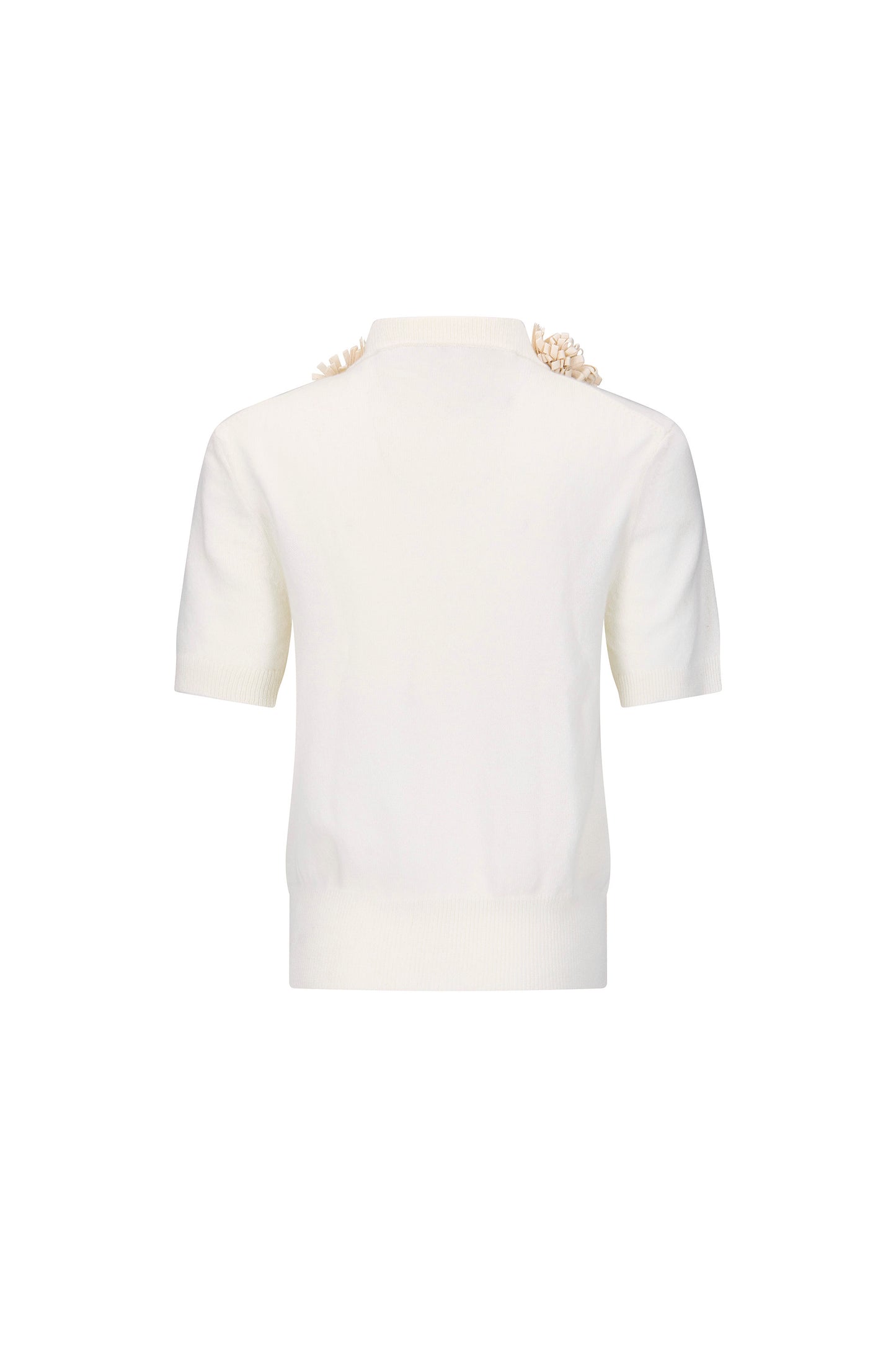 'FABRIC FLOWERS' SHORT SLEEVE PULLOVER - - Libertine
