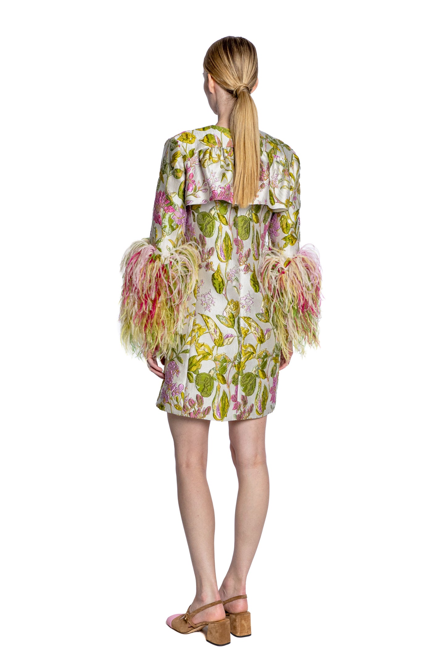 'DIANTHUS' FEATHERED FLY AWAY BOLERO - - Libertine