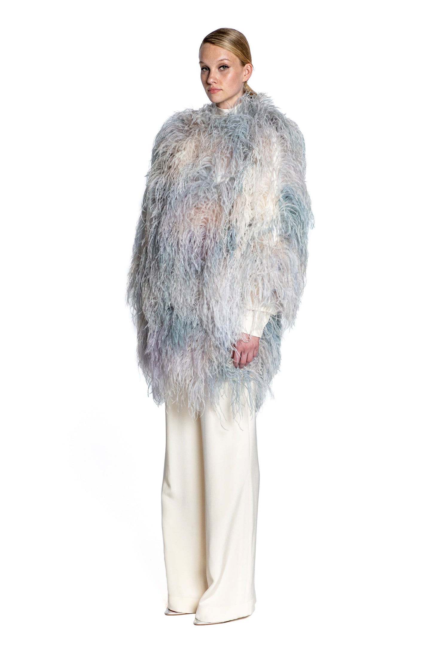 'CUMULUS' FEATHERED COAT - - Libertine
