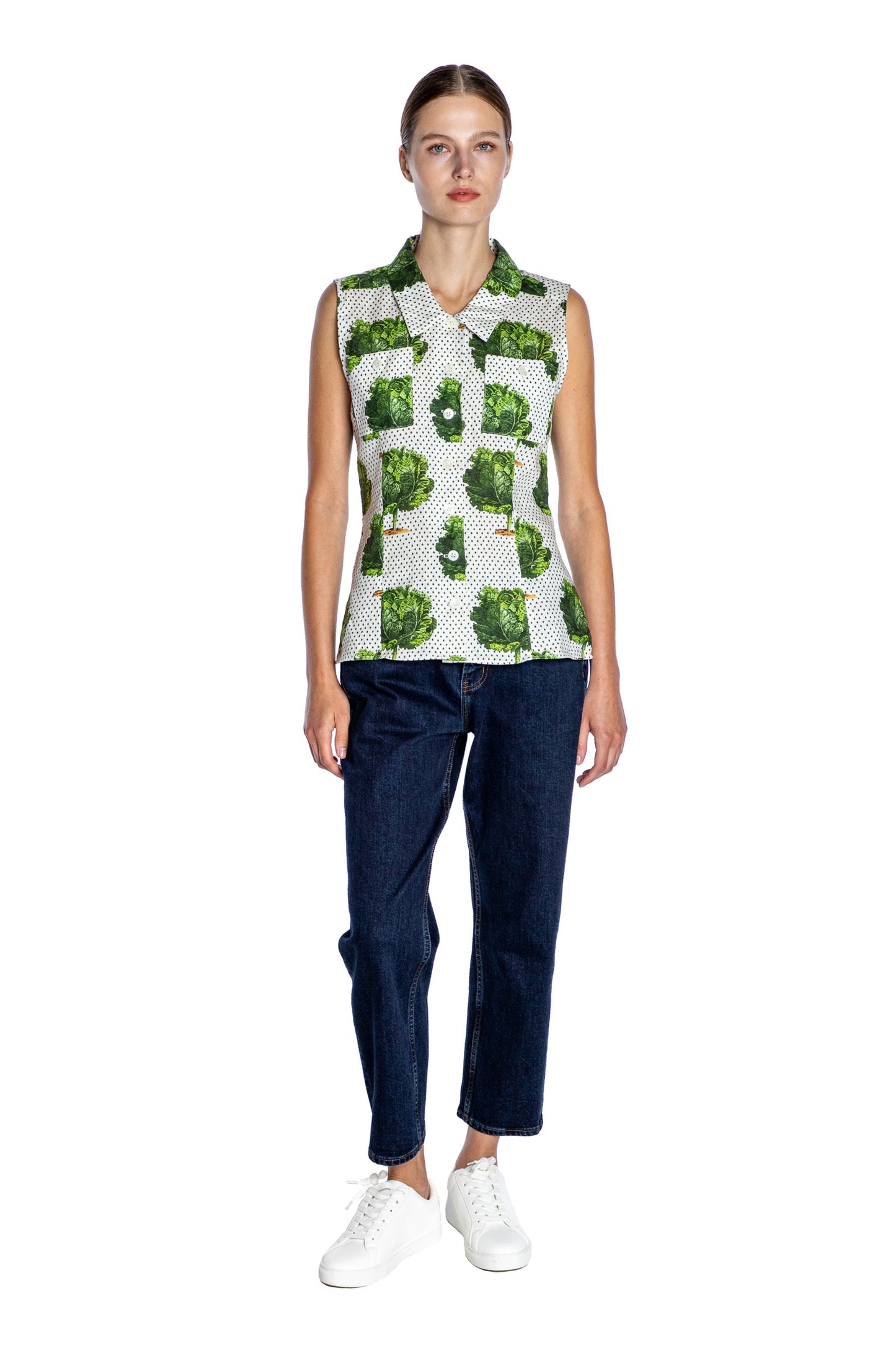 'LETTUCE DANCE TO THE BEET' MARTHA BLOUSE - - Libertine