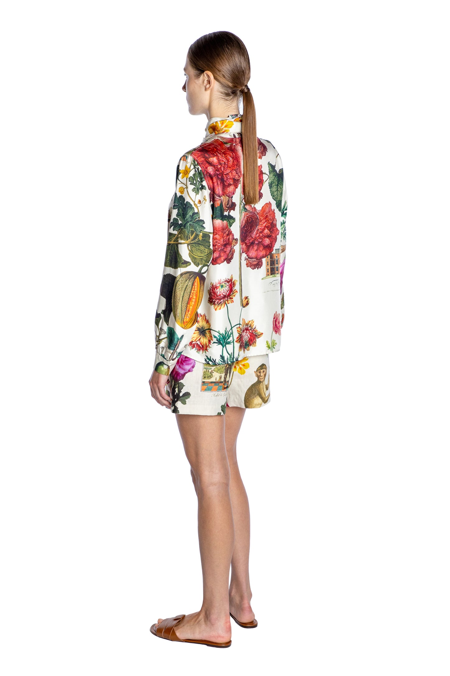 'HOLLYHOCK' SLIM KEITH TIE BLOUSE - - Libertine