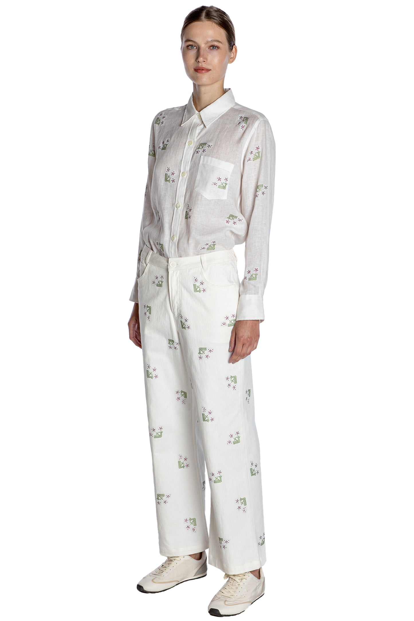 'FRENCH GARDEN' CROPPED WIDE LEG PANT - - Libertine