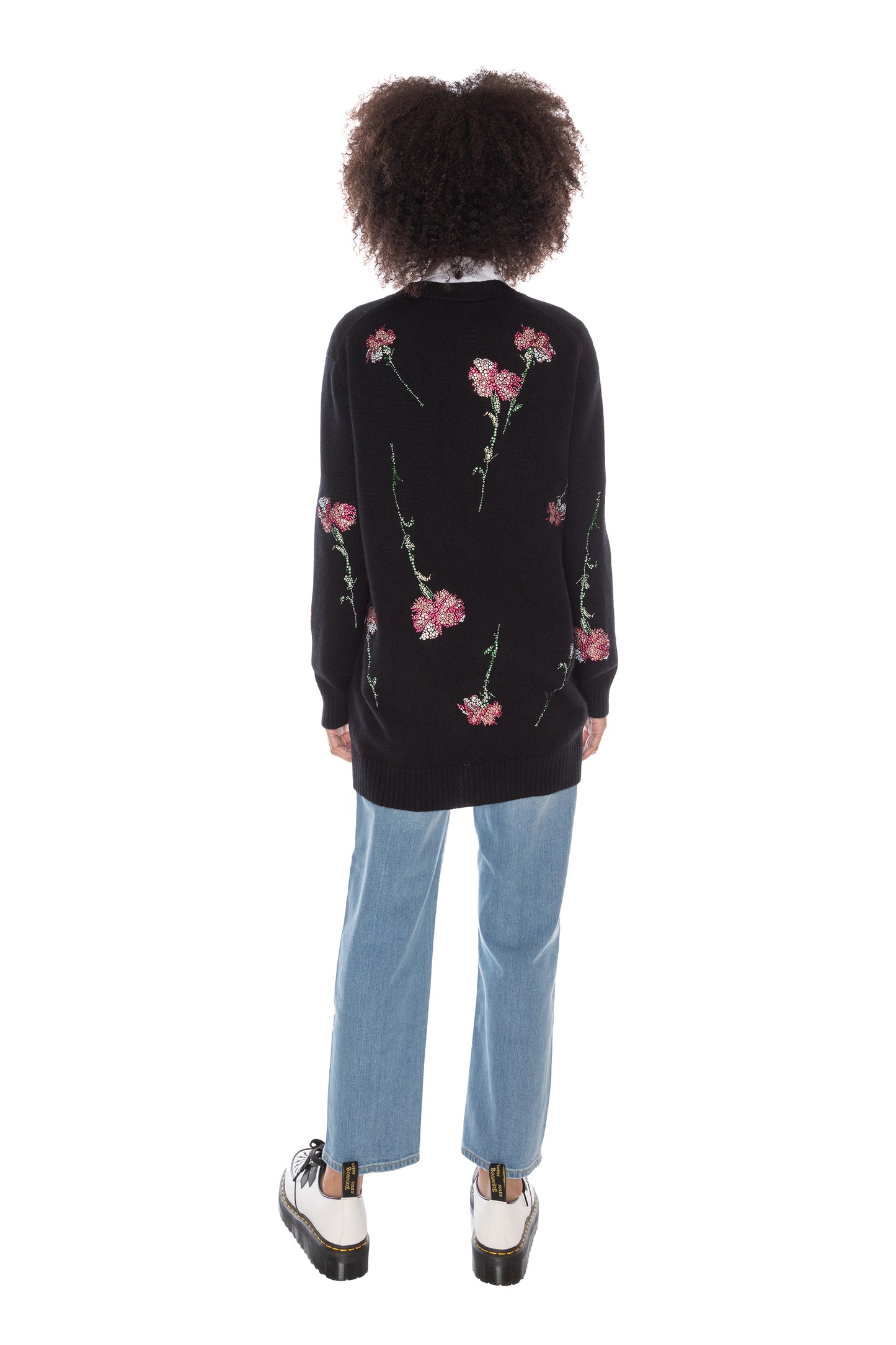'CECIL BEATON PINK CARNATION' OVERSIZED CARDIGAN - - Libertine