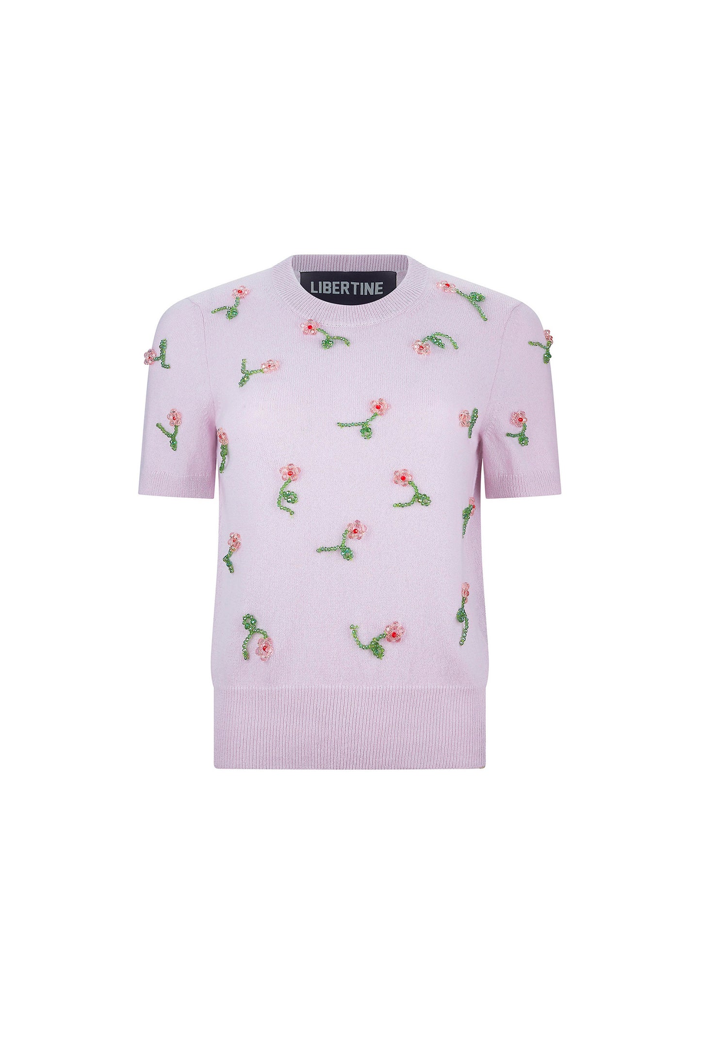 'GLASS FLOWERS' SHORT SLEEVE PULLOVER - - Libertine