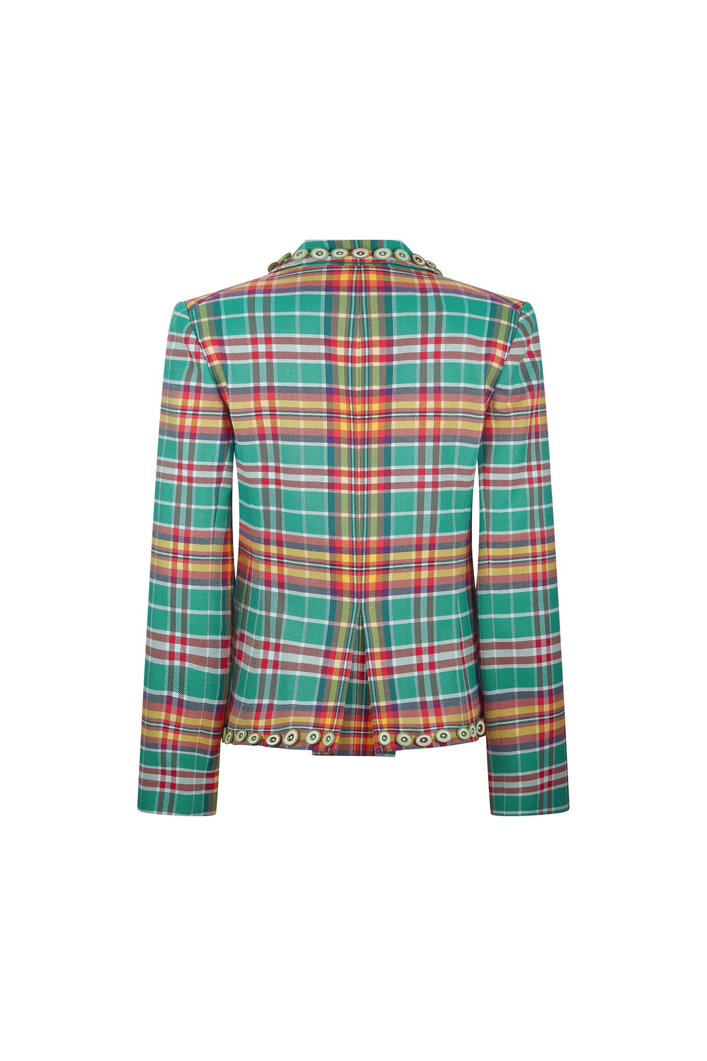 'PLAID BUTTONS' L/S SHORT JACKET - - Libertine