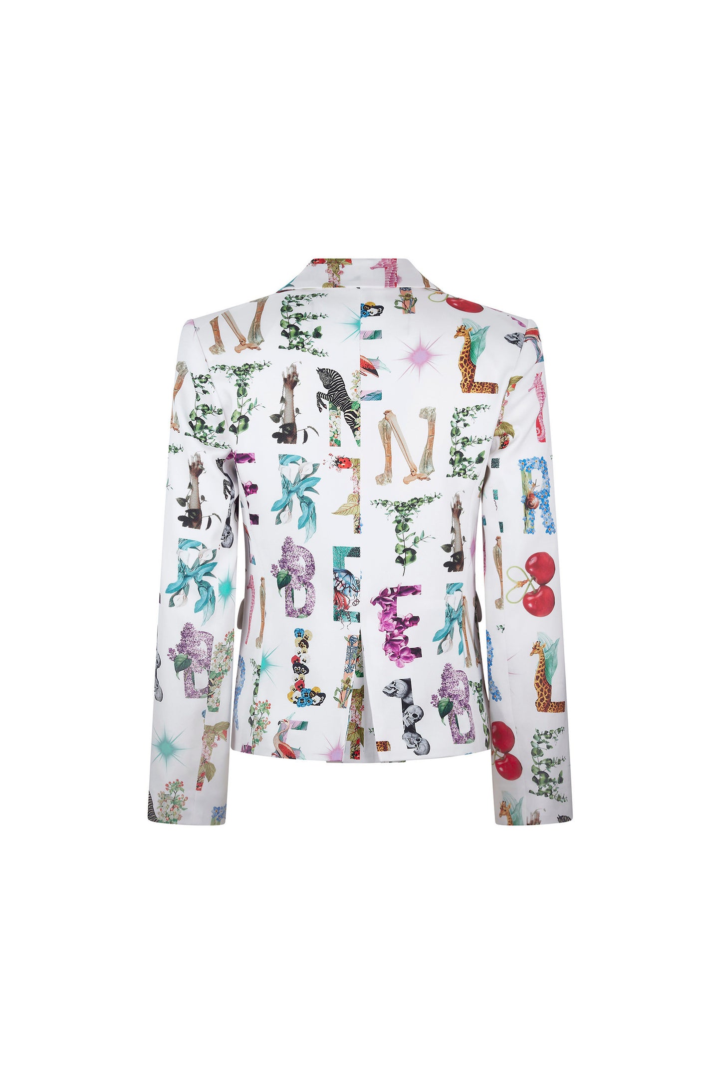 'WHITE DECO LETTERS' L/S SHORT JACKET - - Libertine