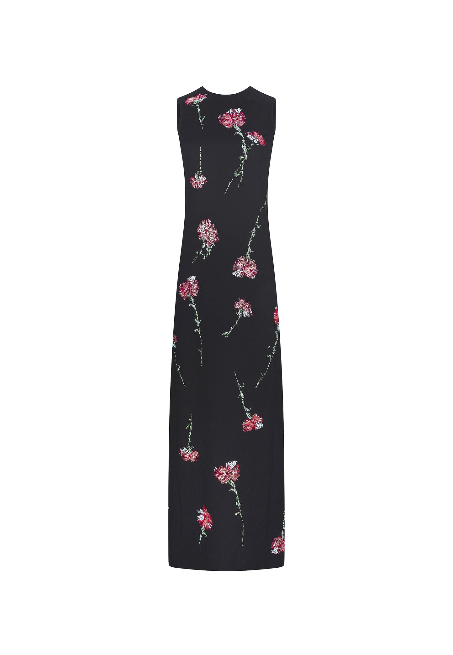 'CECIL BEATON PINK CARNATION' LONG SHIFT DRESS - - Libertine