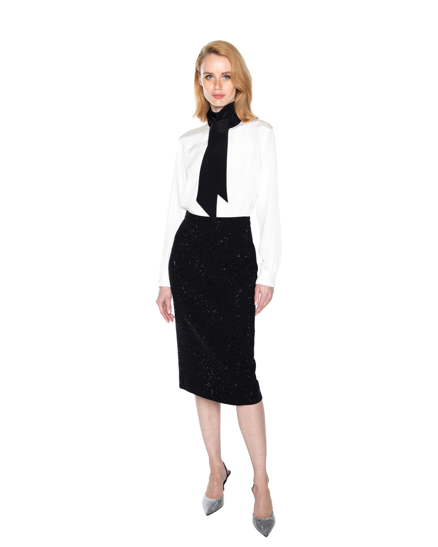 'HEAVY STARDUST' CLASSIC PENCIL SKIRT - - Libertine