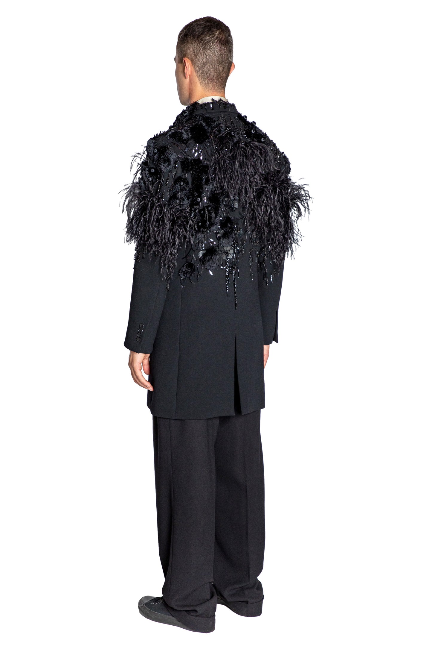 'LABYRINTH' EMBELLISHED DOUBLE BREASTED COAT - - Libertine